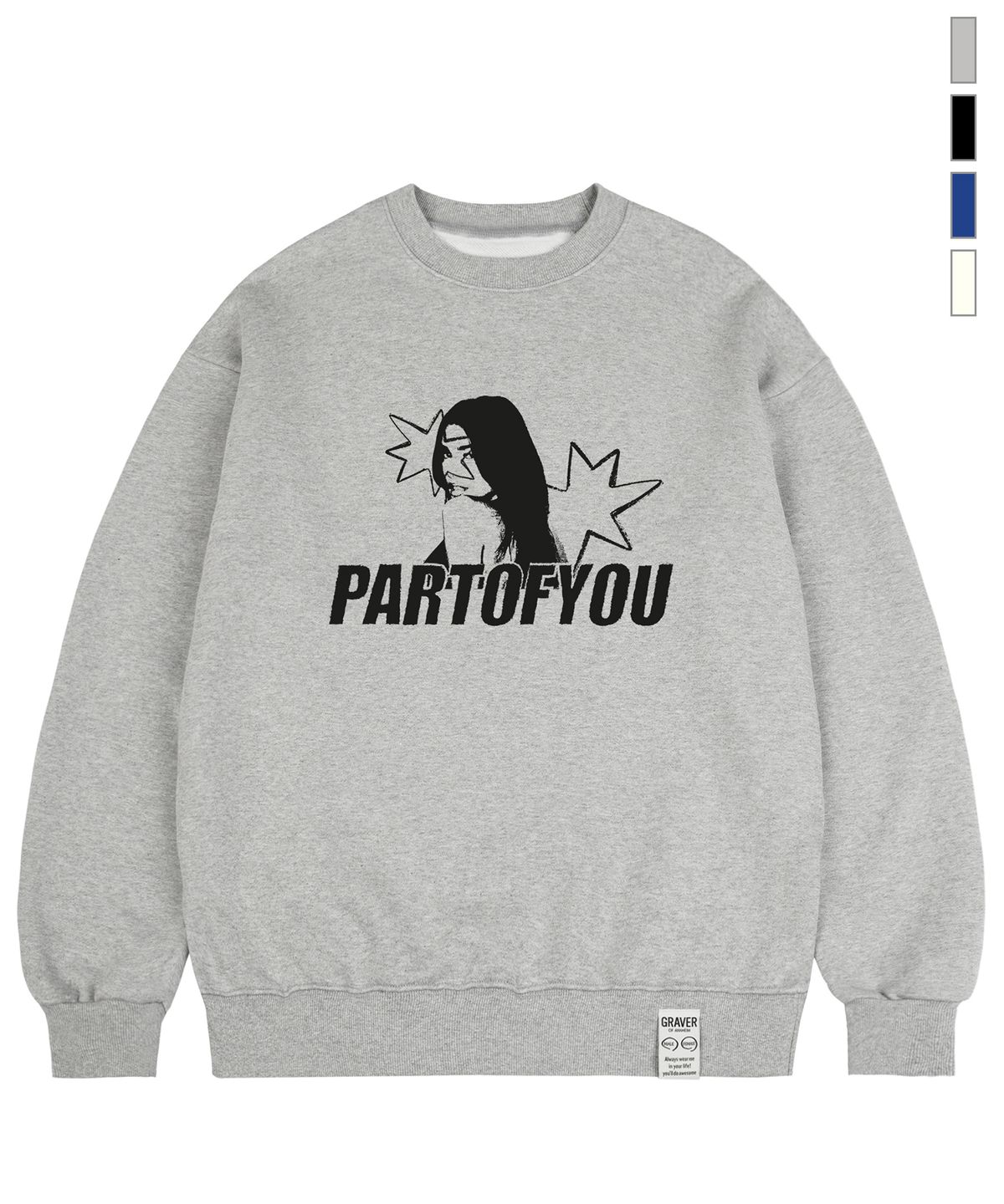 그레이버(GRAVER) [UNISEX]PARTOFYOU 맨투맨_4color