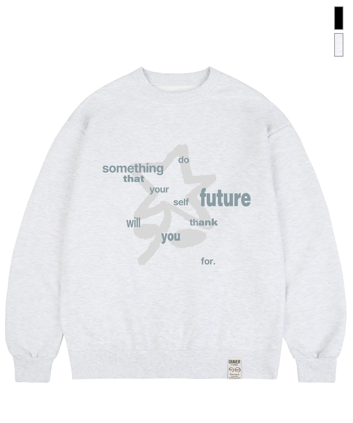 그레이버(GRAVER) [UNISEX]SOMETHING 맨투맨_2color
