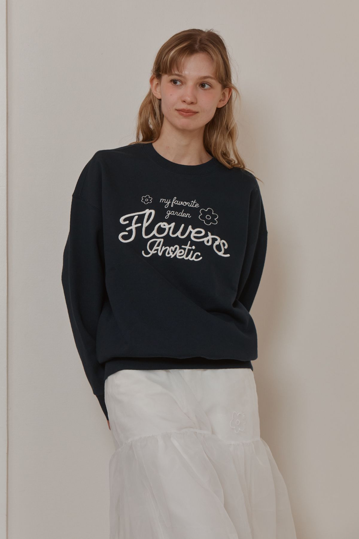 아노에틱(ANOETIC) ANC GARDEN SWEATSHIRT_NAVY