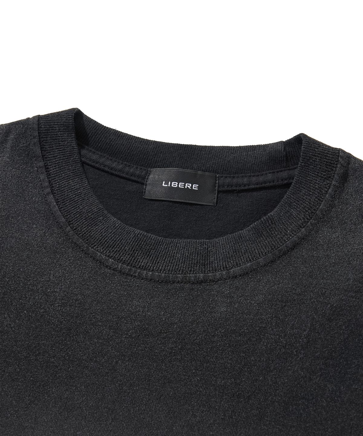 리베레(LIBERE) WASHED T-SHIRT / BLACK