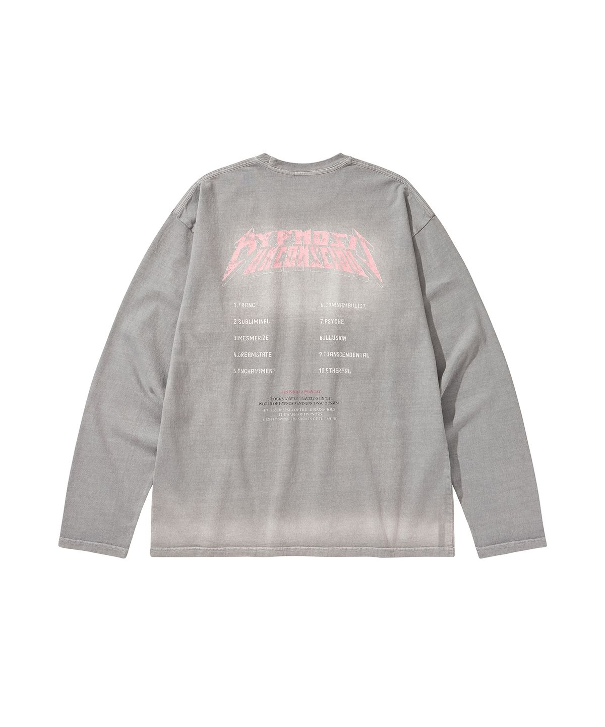 리베레(LIBERE) WASHED LONG SLEEVE TEE / GRAY