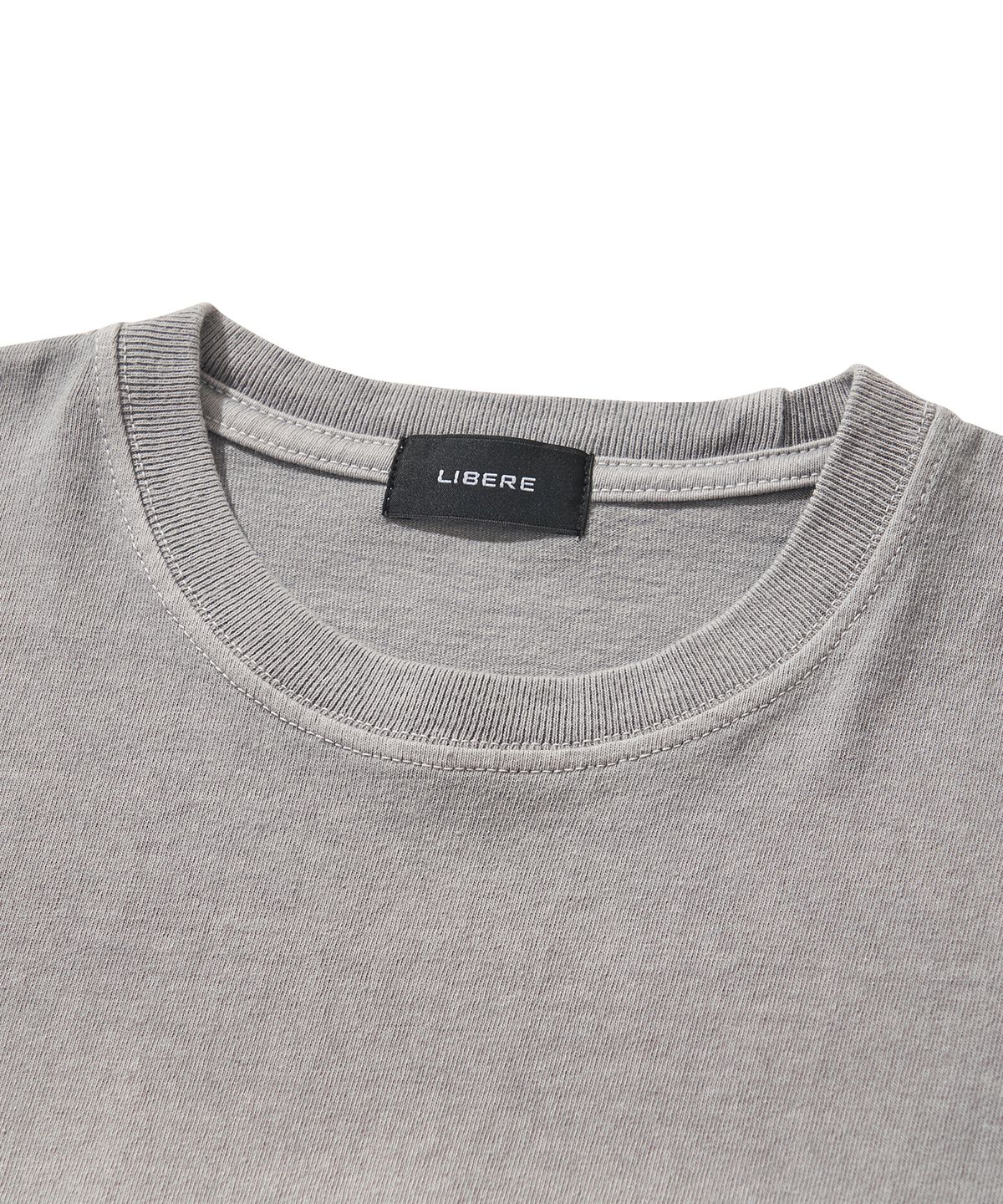 리베레(LIBERE) WASHED LONG SLEEVE TEE / GRAY
