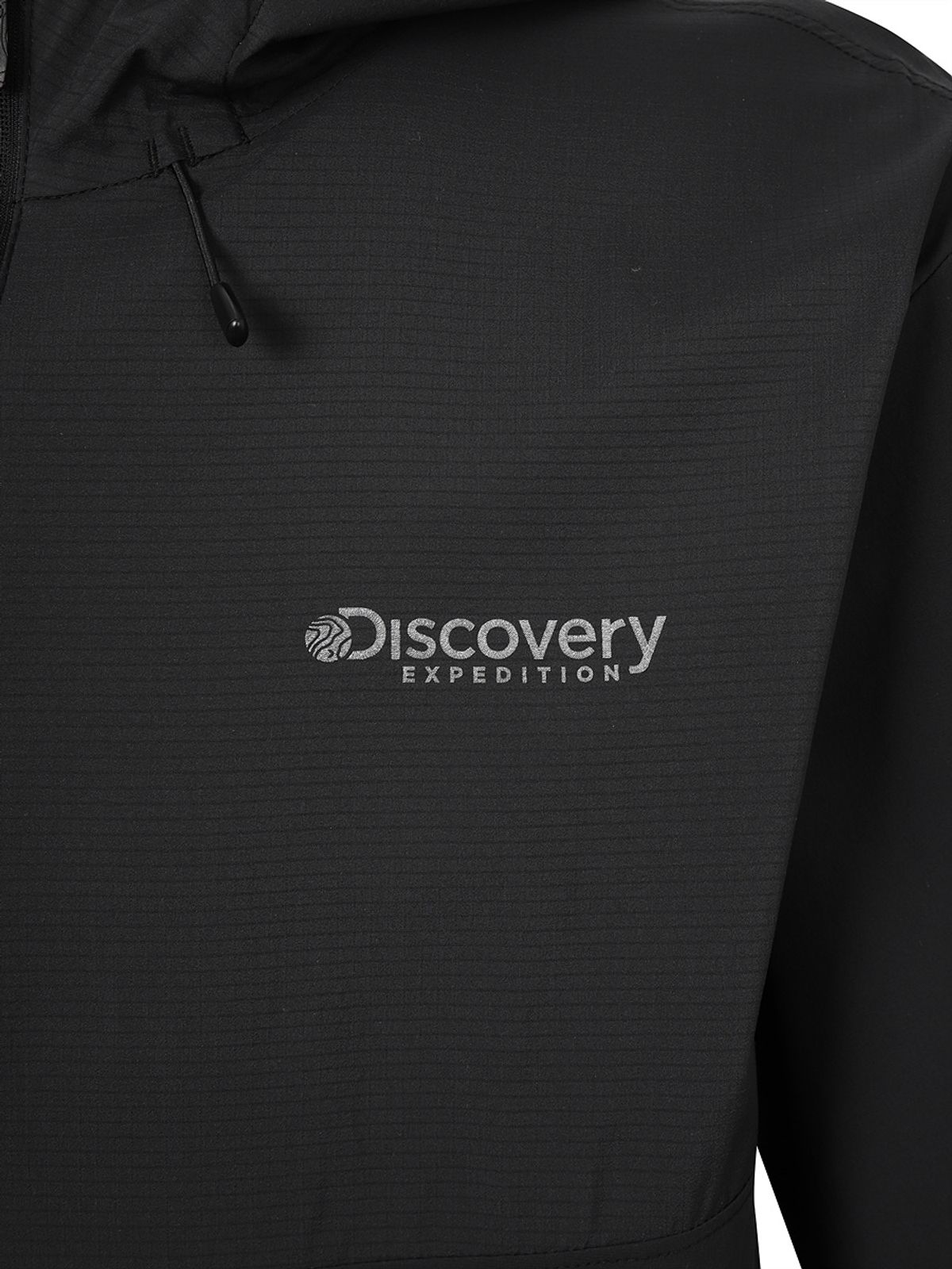 디스커버리 익스페디션(DISCOVERY EXPEDITION) 프레시벤트 폴튼 하이브리드 반팔 아노락 (BLACK)