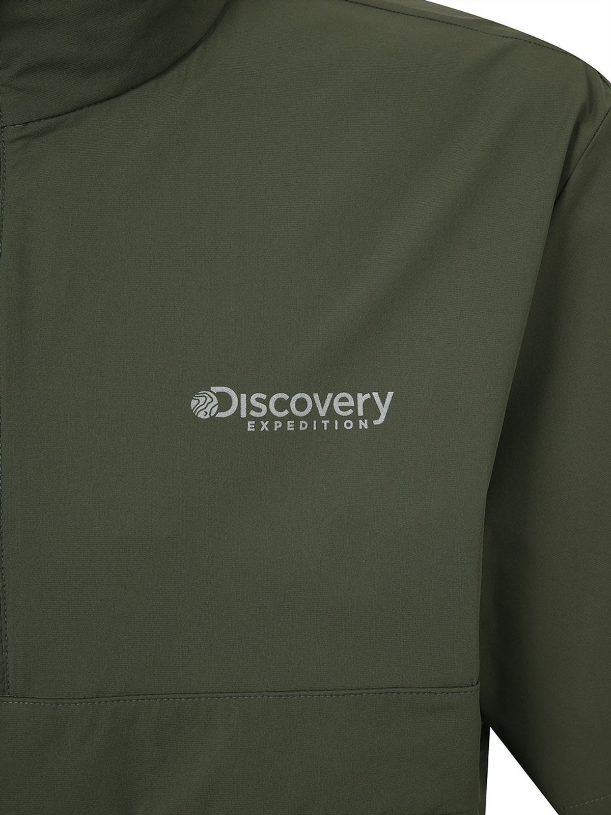 디스커버리 익스페디션(DISCOVERY EXPEDITION) 프레시벤트 폴튼 트레이닝 반팔 하이넥 아노락 (D.Khaki)
