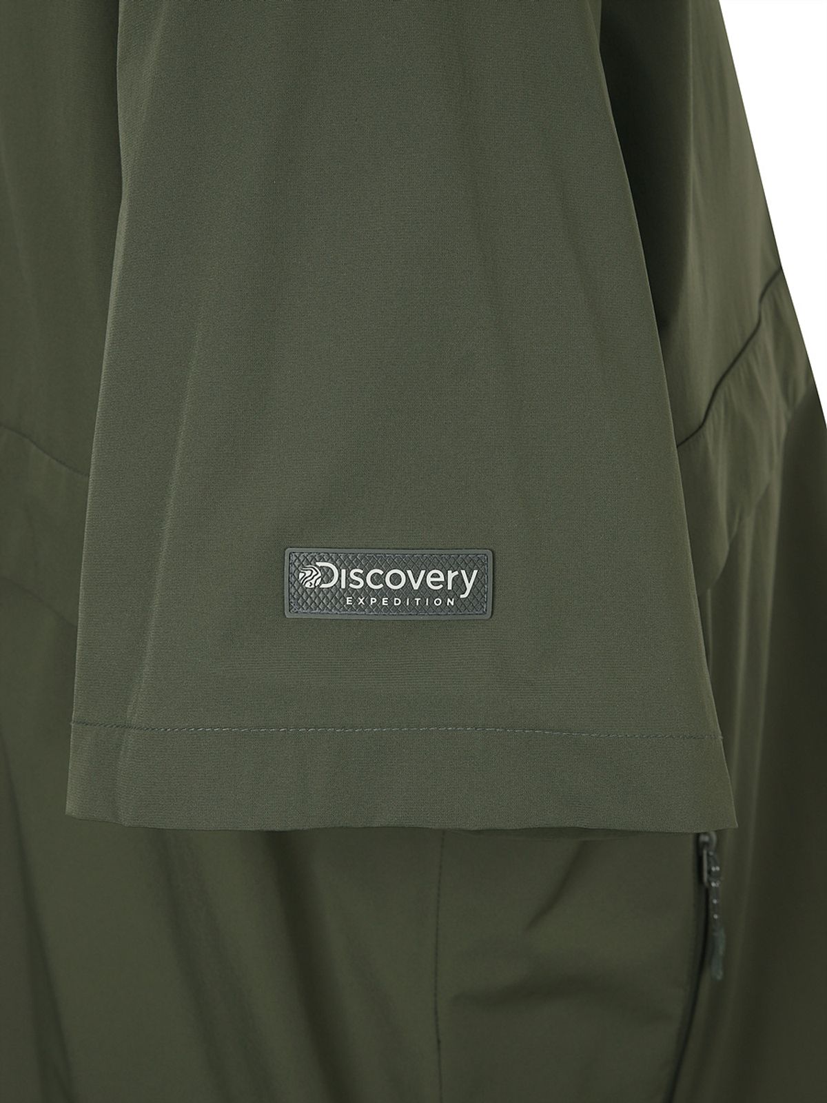 디스커버리 익스페디션(DISCOVERY EXPEDITION) 프레시벤트 폴튼 트레이닝 반팔 하이넥 아노락 (D.Khaki)