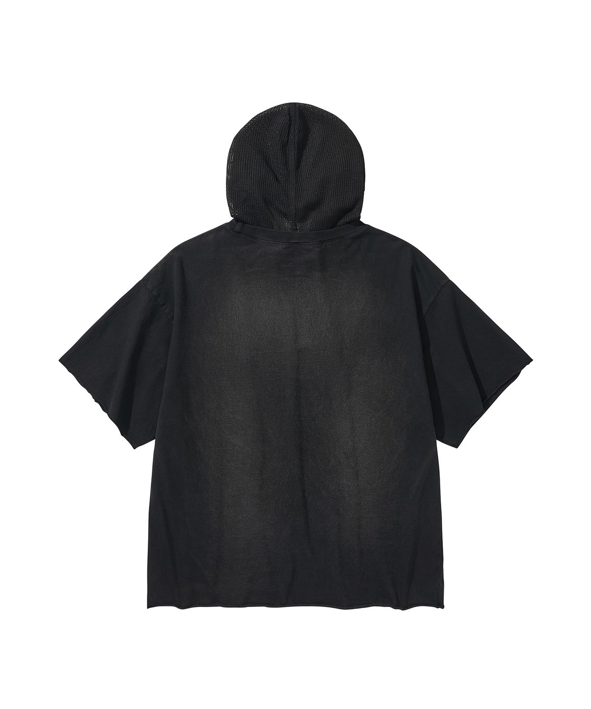 리베레(LIBERE) MESH HOOD T-SHIRT / BLACK