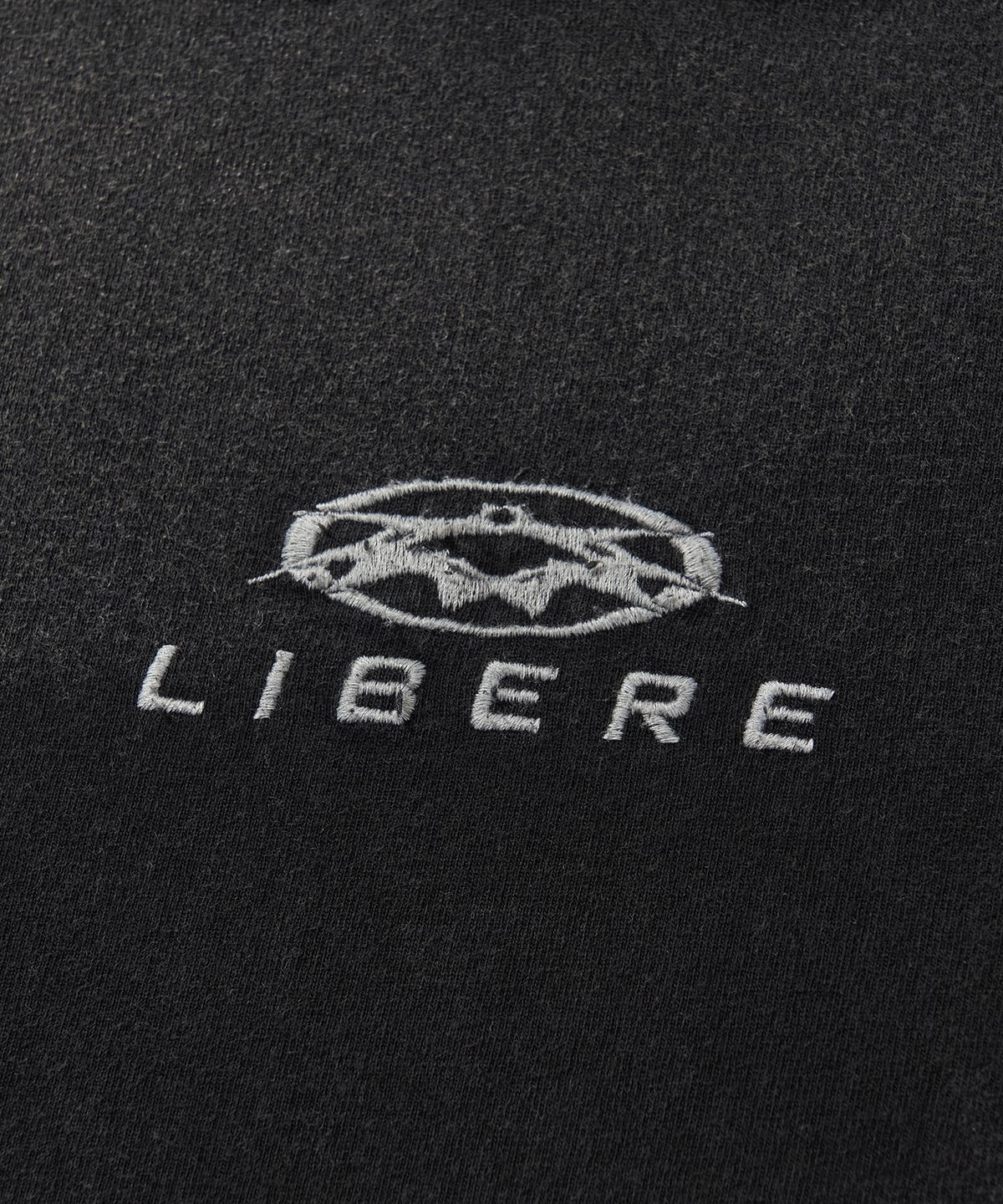리베레(LIBERE) MESH HOOD T-SHIRT / BLACK