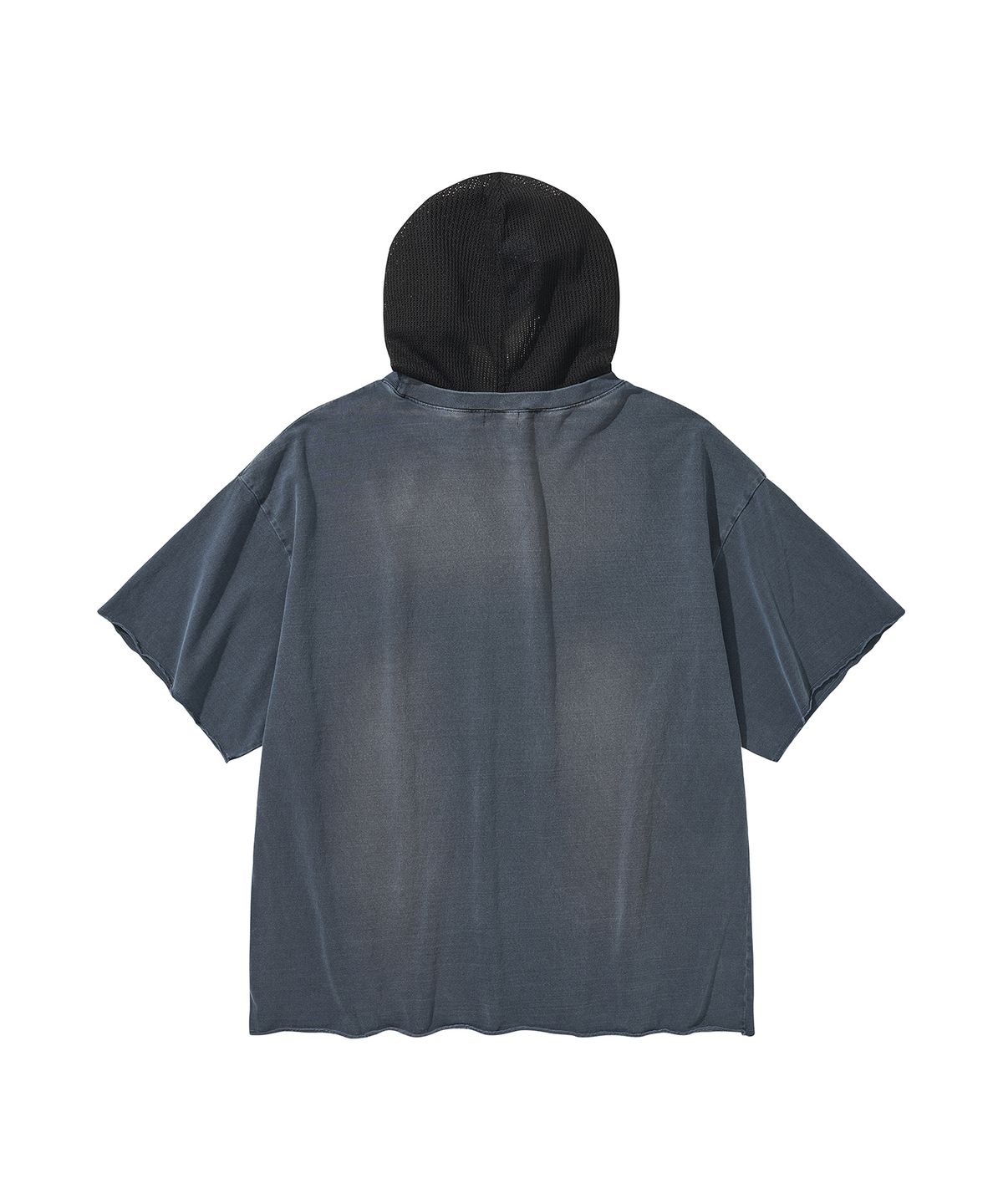 리베레(LIBERE) MESH HOOD T-SHIRT / NAVY