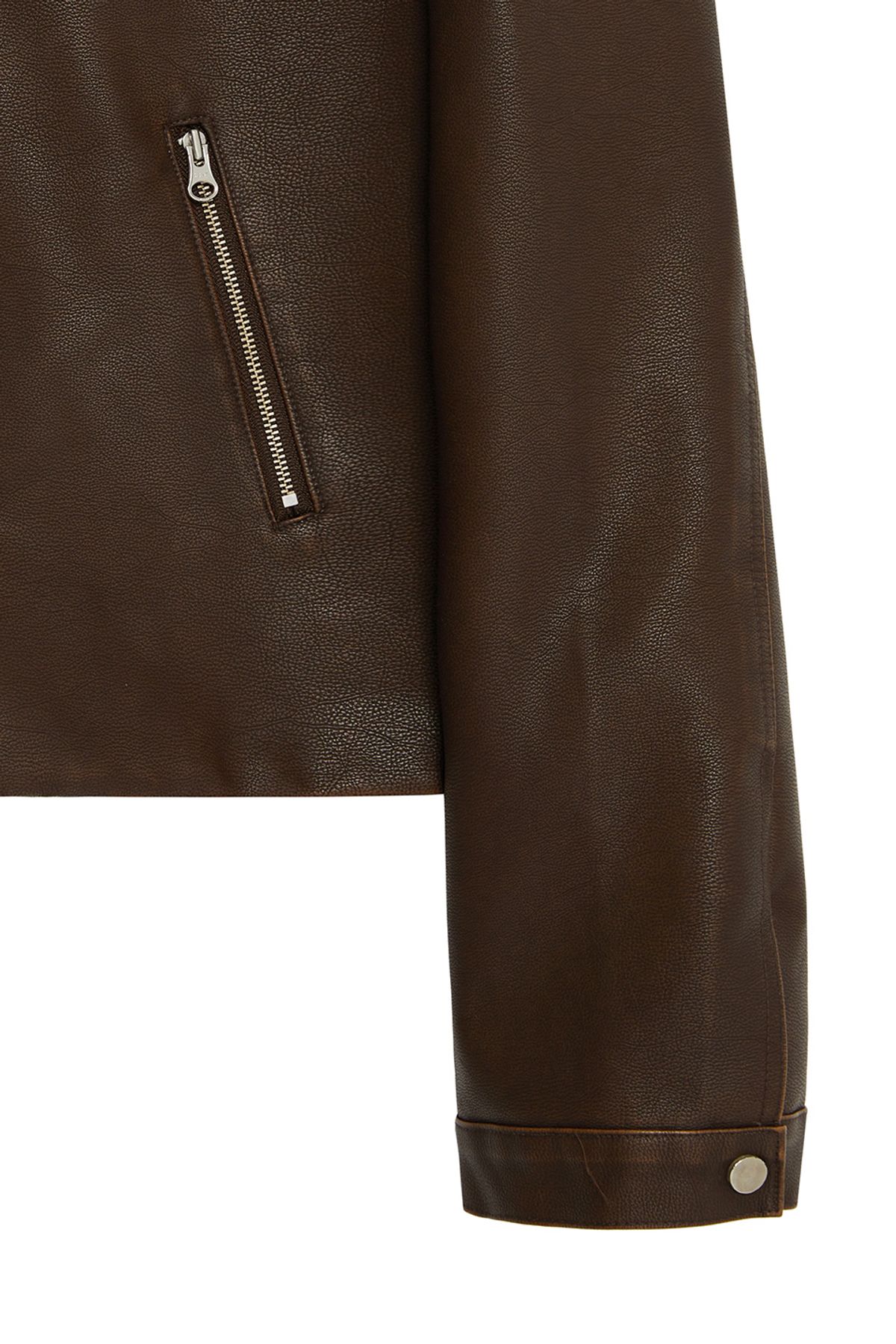 비바스튜디오(VIVASTUDIO) WOMAN BARRIO SINGLE RIDER JACKET [BROWN]