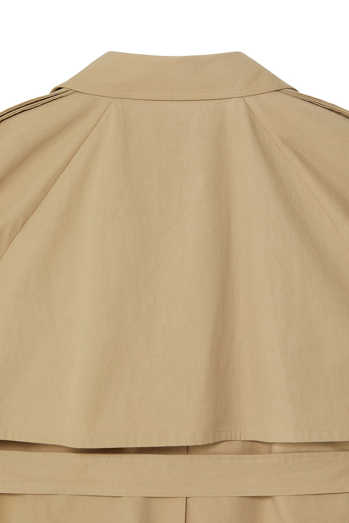 비바스튜디오(VIVASTUDIO) WOMAN CROPPED OVERSIZED TRENCH COAT [BEIGE]