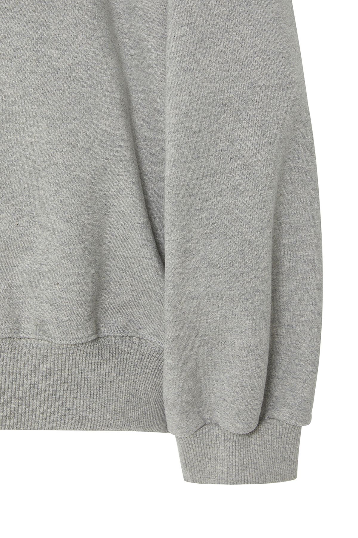 비바스튜디오(VIVASTUDIO) WOMAN HALF-ZIP SWEATSHIRT [MELANGE GRAY]