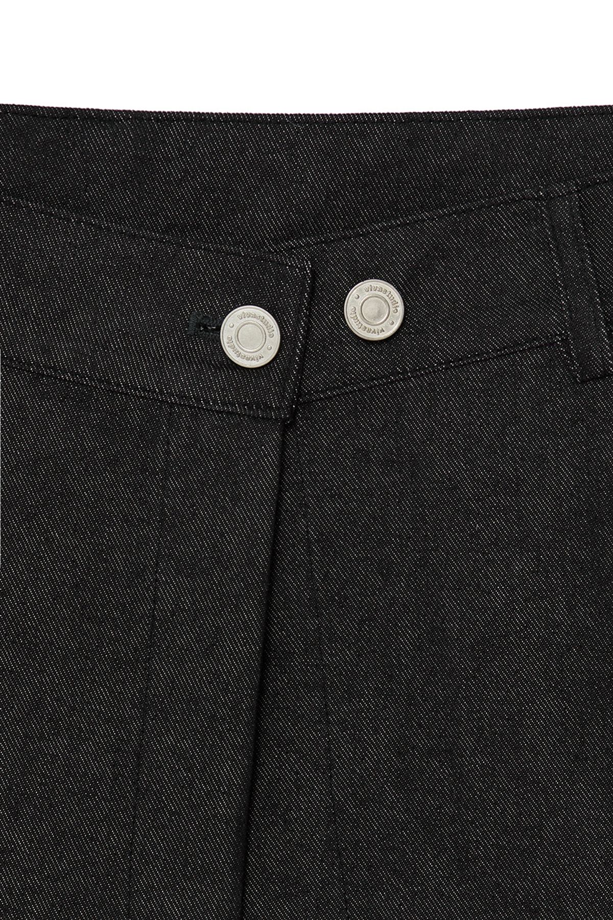 비바스튜디오(VIVASTUDIO) WOMAN SKIRT DOUBLE PANTS [BLACK]