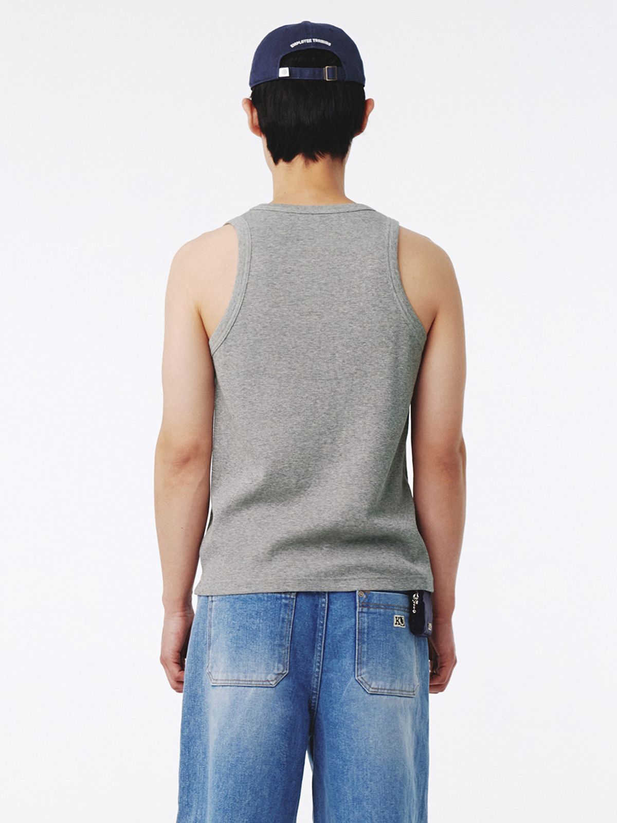 기준 맨(KIJUN MEN) (M) Patch Tank Top Melange Grey
