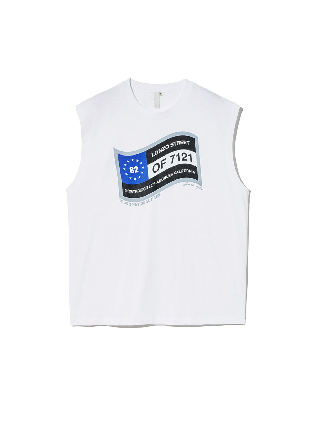 기준 맨(KIJUN MEN) Flag Sleeveless Top Off-White