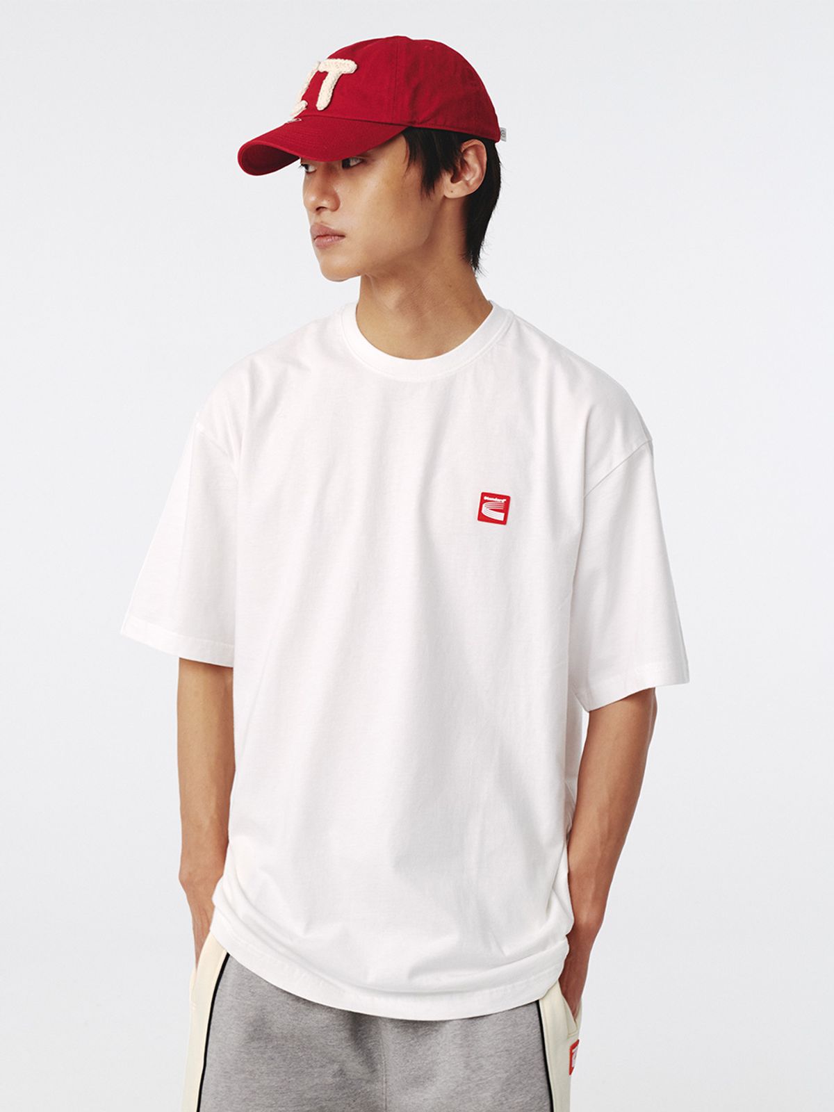 기준 맨(KIJUN MEN) Standard Oversized T-Shirt Off-White