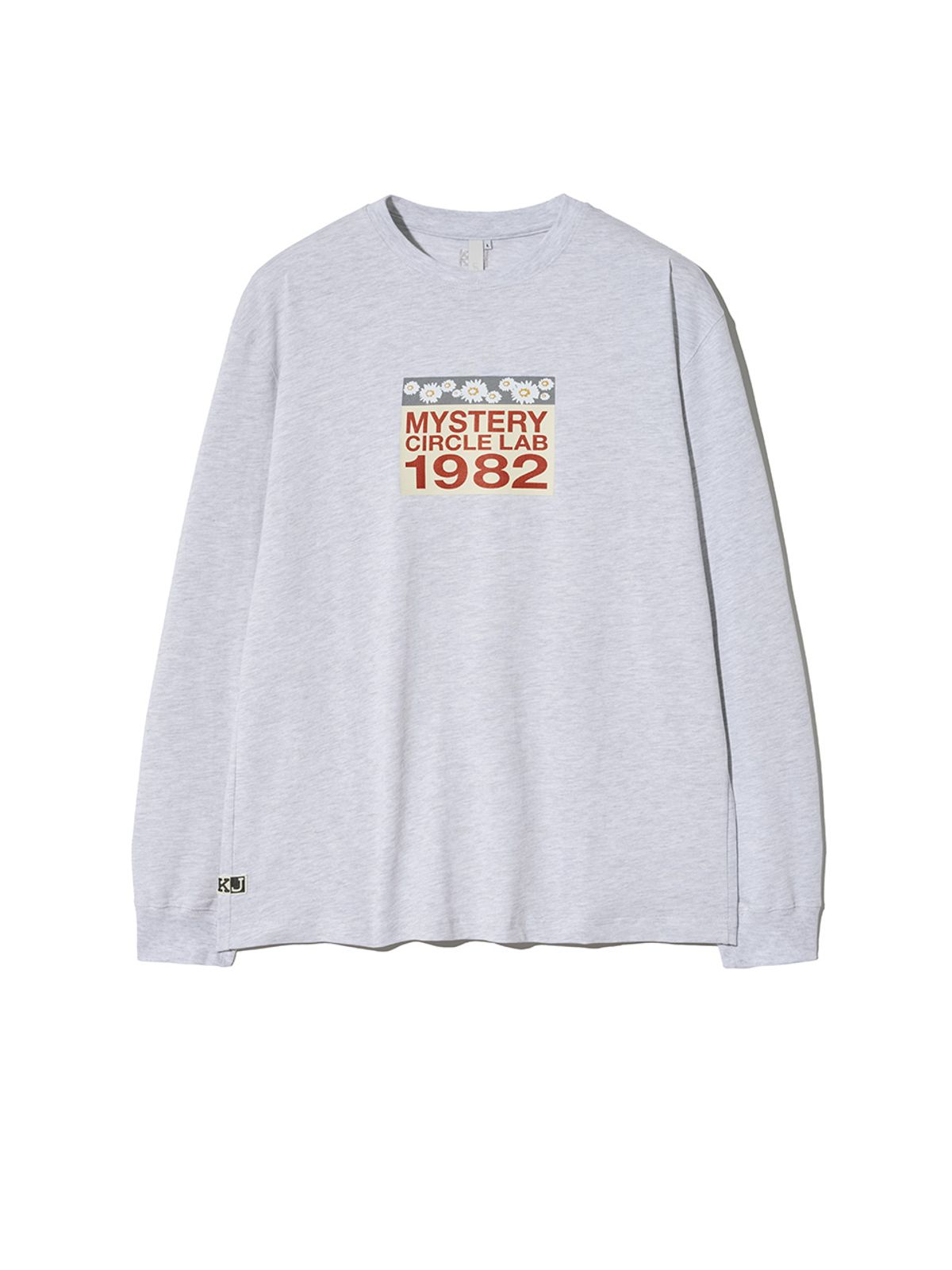 기준 맨(KIJUN MEN) MYSTERY Long Sleeve T-Shirt Melange White