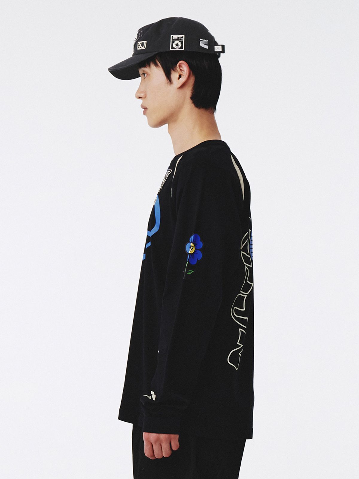 기준 맨(KIJUN MEN) Cycle Long Sleeve T-Shirt Black