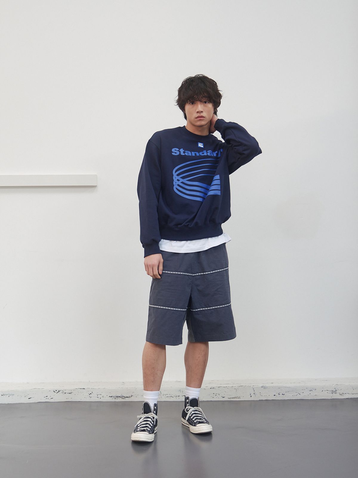 기준 맨(KIJUN MEN) Standard Pullover Navy