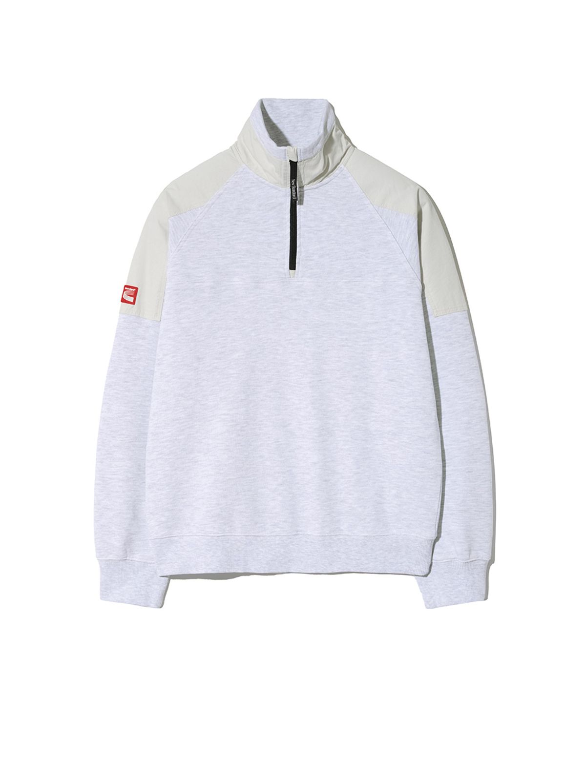 기준 맨(KIJUN MEN) Half Zip-Up Pullover Melange White