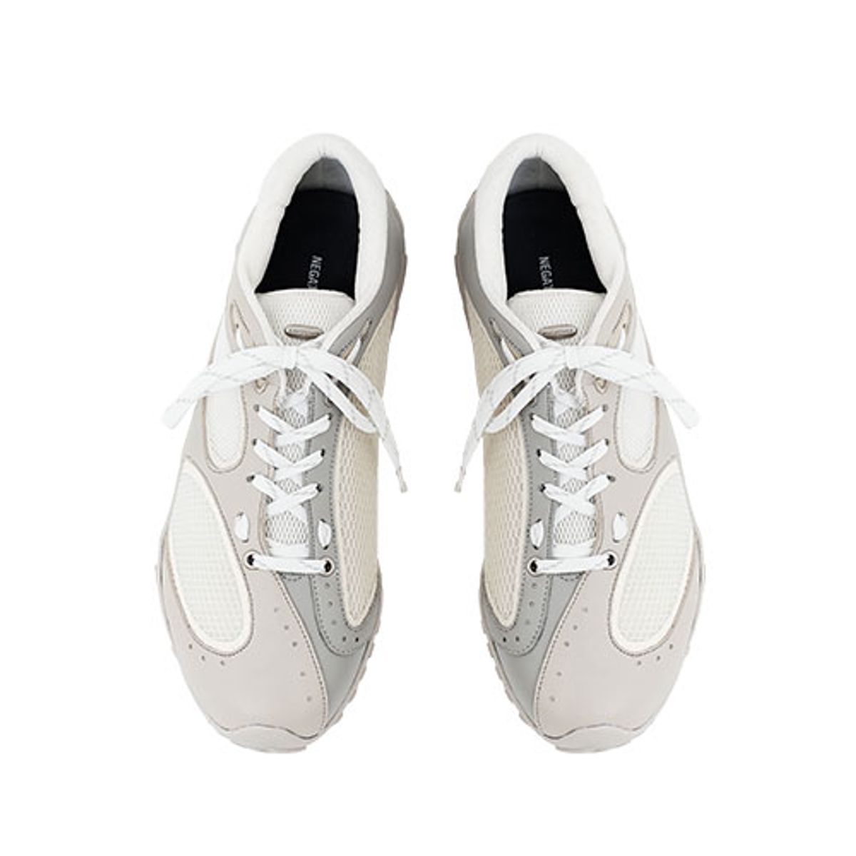 네거티브쓰리(NEGATIVETHREE) Asymmetry No.2 Sneakers_Ivory Grey
