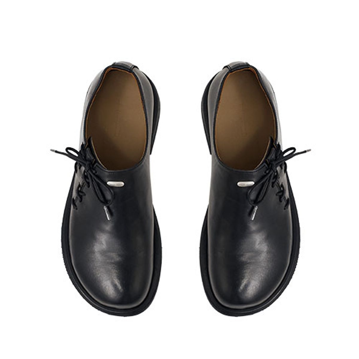 네거티브쓰리(NEGATIVETHREE) Oblique Derby Shoe_Black