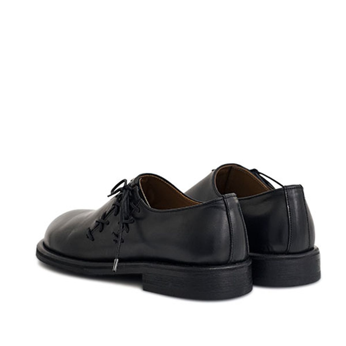 네거티브쓰리(NEGATIVETHREE) Oblique Derby Shoe_Black