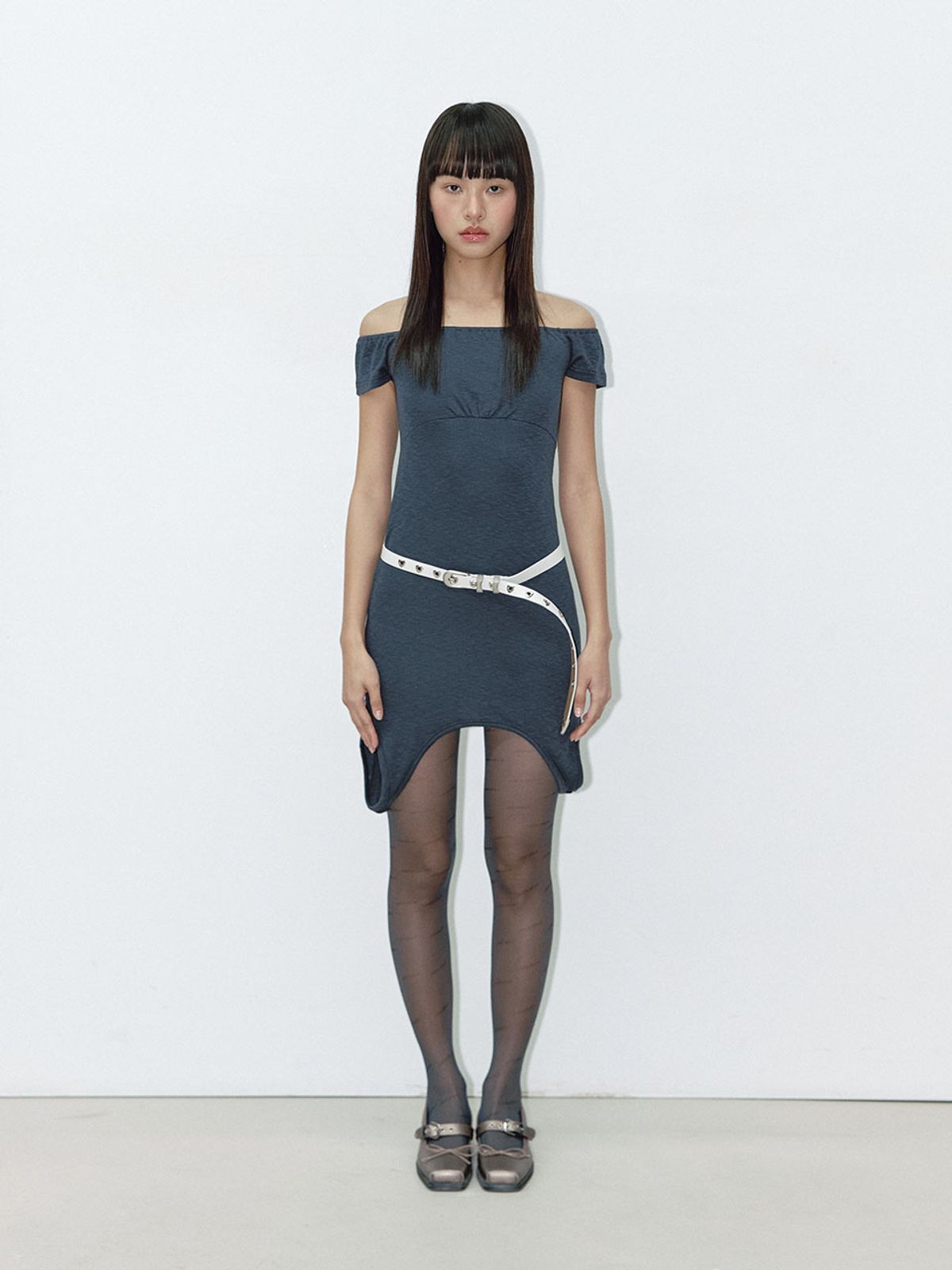 아수라(ASURA) HEART SLIM BELT (IVORY)