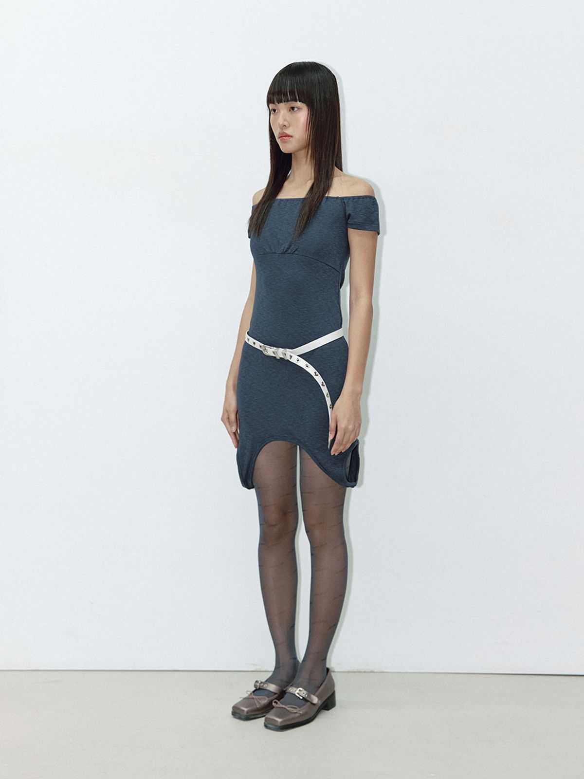 아수라(ASURA) HEART SLIM BELT (IVORY)