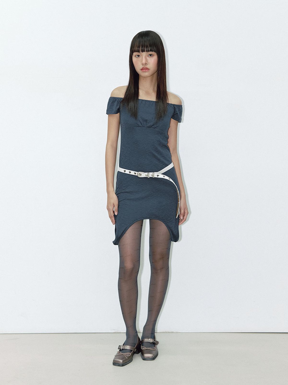 아수라(ASURA) HEART SLIM BELT (IVORY)