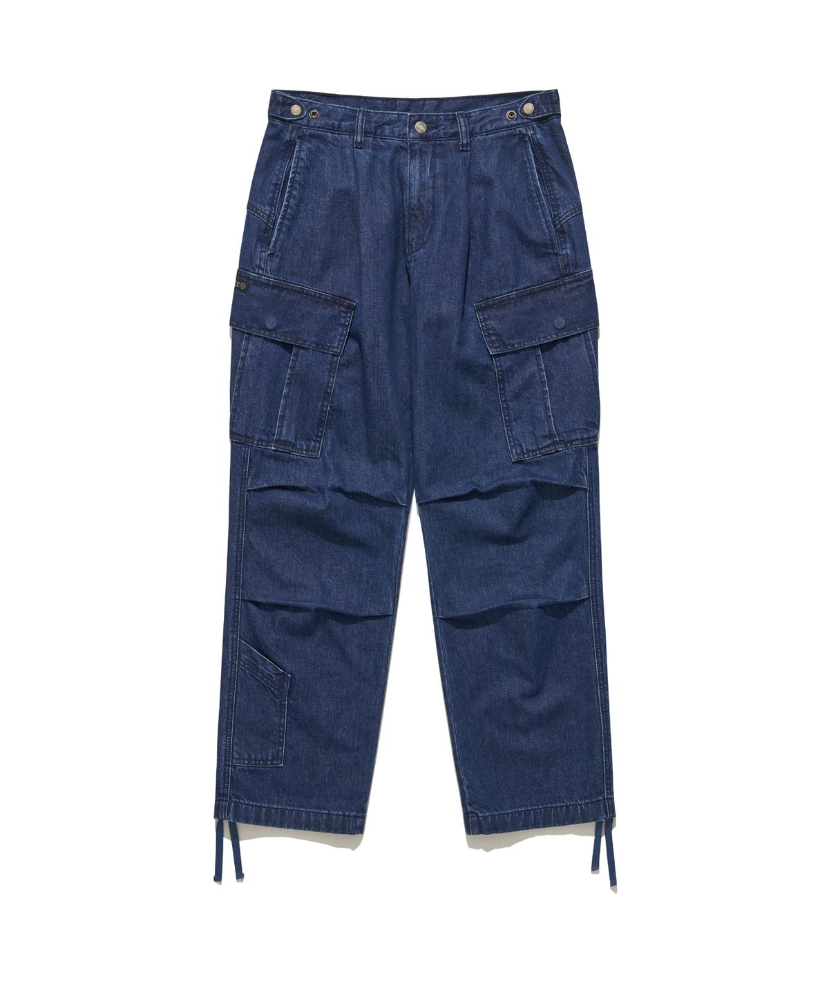 힐리먼트(HELEMENT) 데님 세미 와이드 카고팬츠 (BLUE)