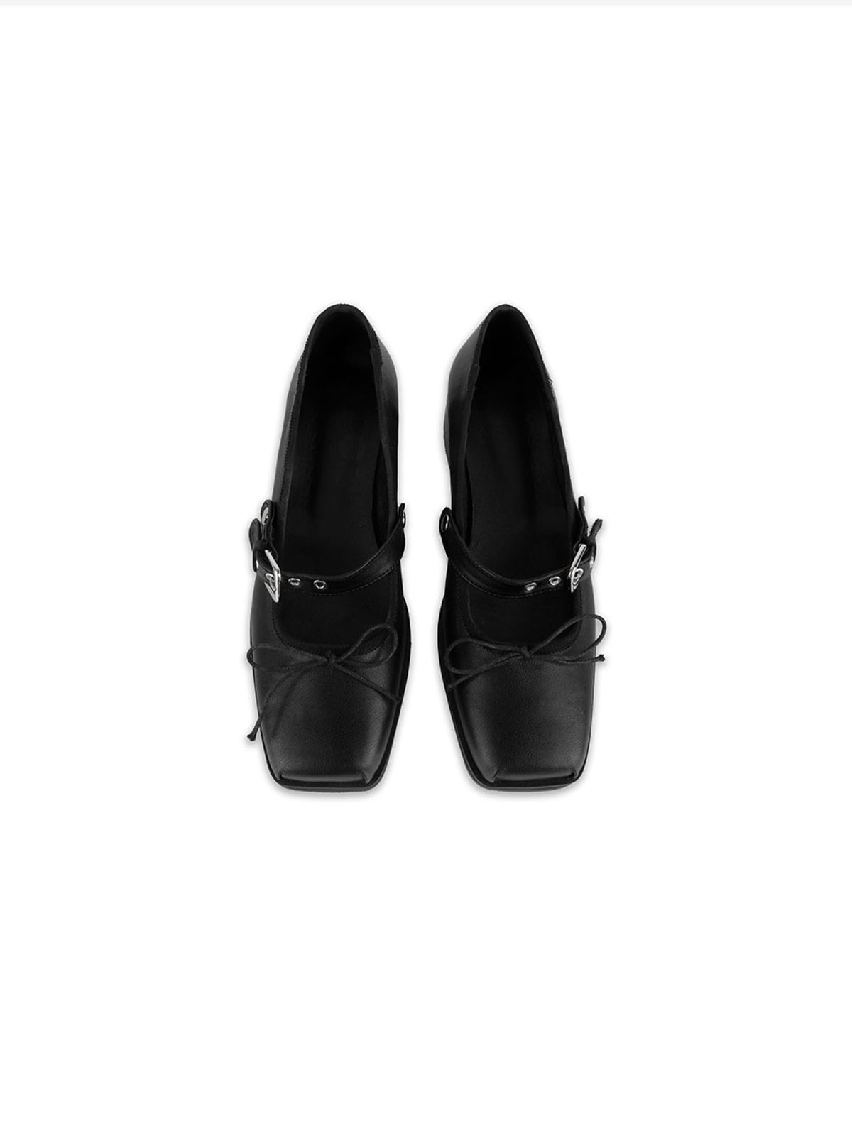 아수라(ASURA) LEATHER MARY JANE BOOTS (BLACK)