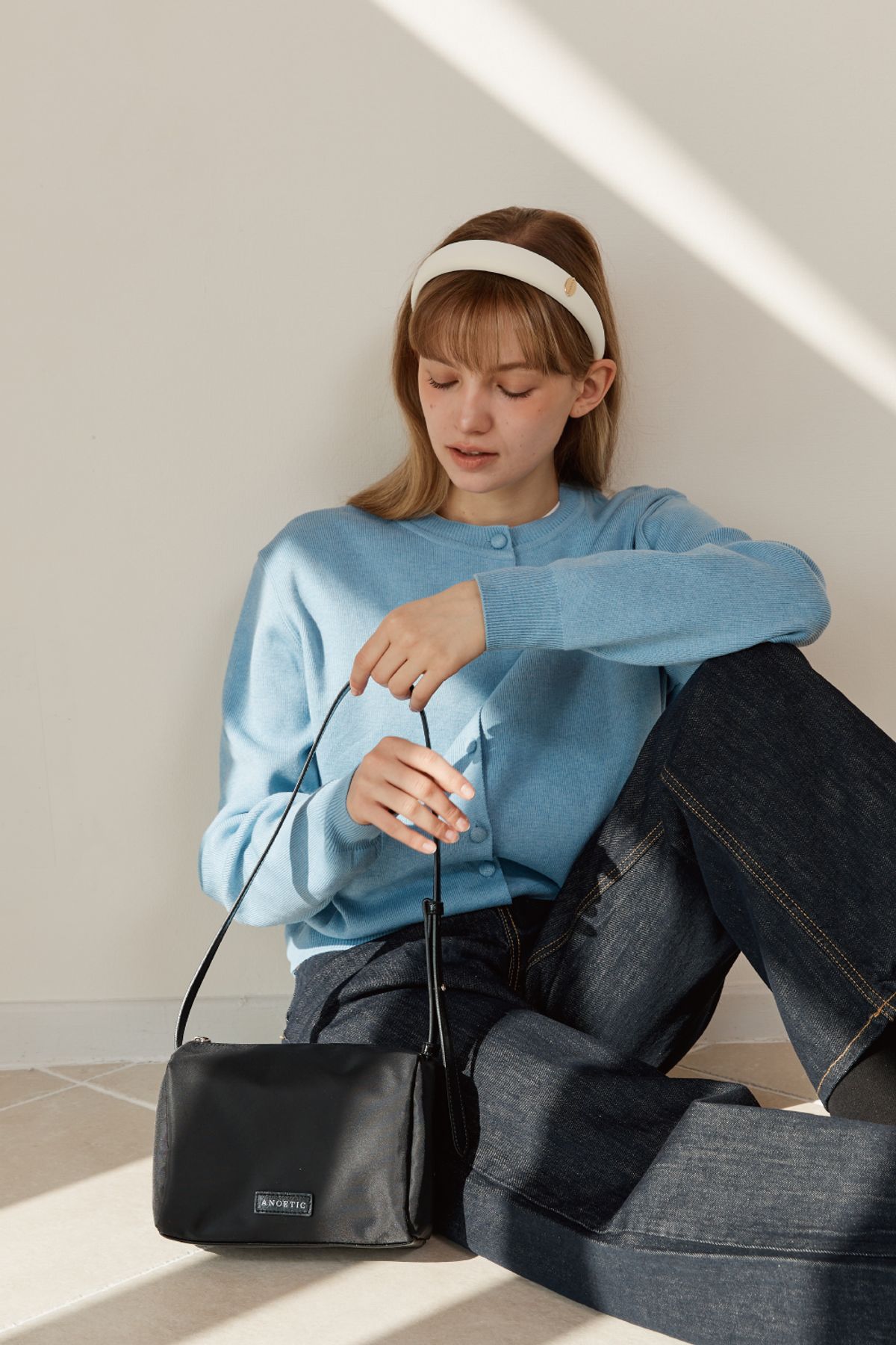 아노에틱(ANOETIC) ANC NYLON SARA BAG_BLACK