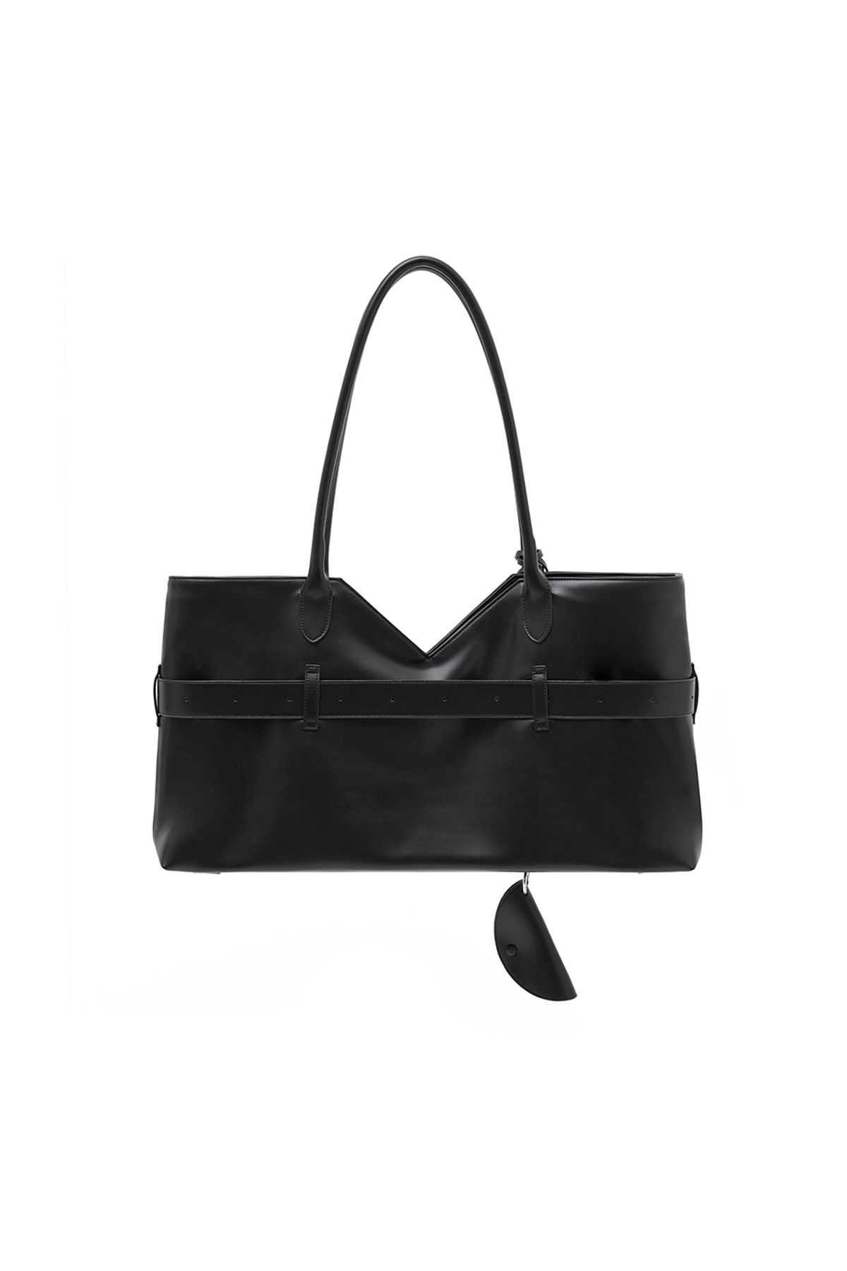 비바스튜디오(VIVASTUDIO) WOMAN V TOTE BELTED BAG [BLACK]