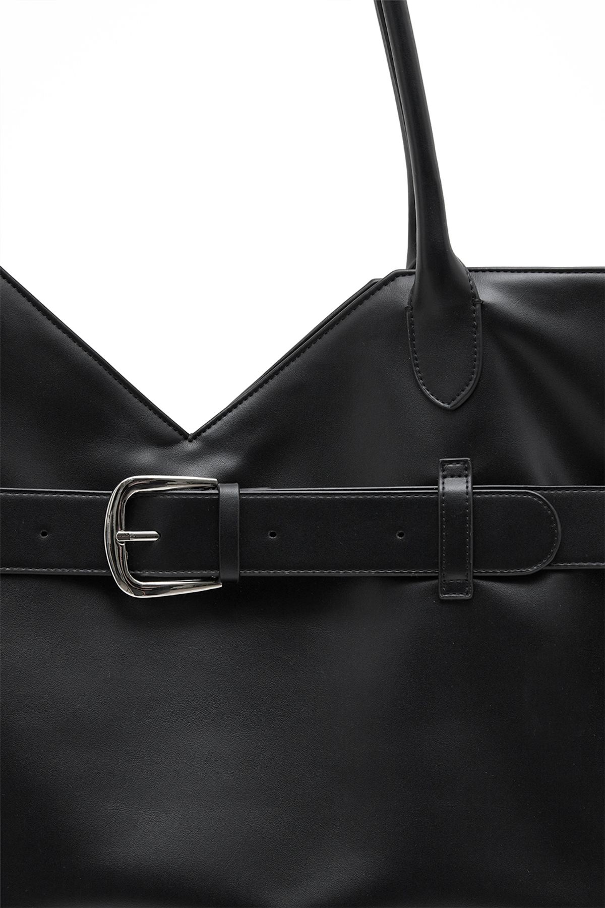 비바스튜디오(VIVASTUDIO) WOMAN V TOTE BELTED BAG [BLACK]