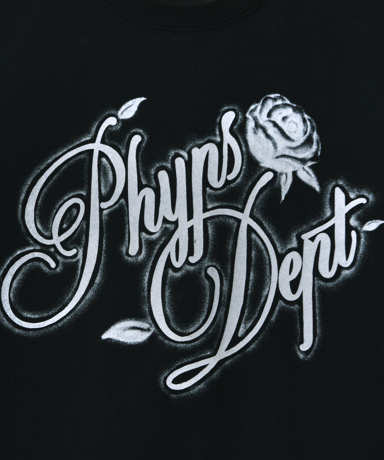 PHYPS ♥ Women's Rose Typo Short Sleeve T-Shirt/追跡付 MUSINSA | PHYPS Women's Rose Typo Short Sleeve T-Shirt_Black