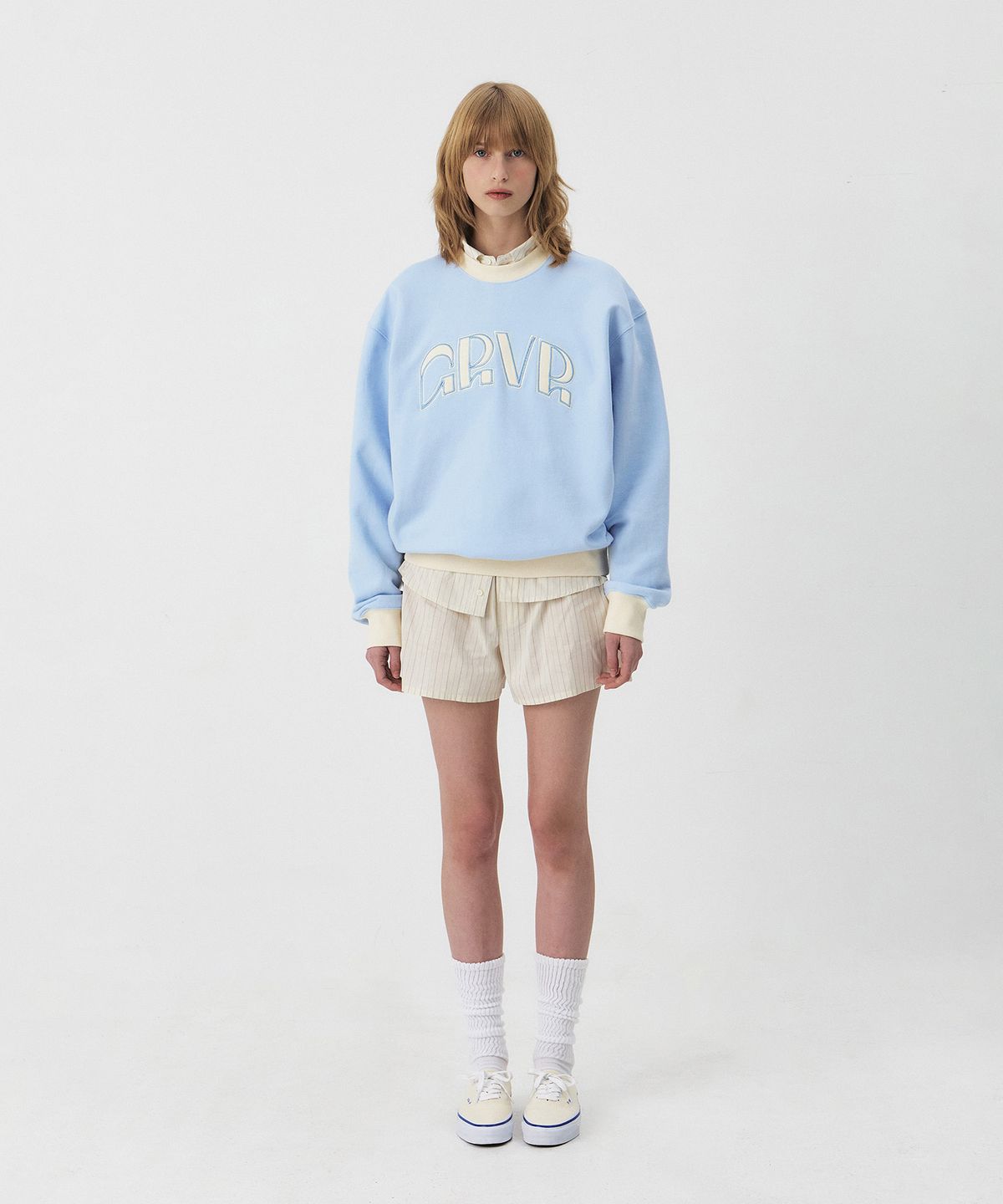 그로브(GROVE) GRVR COLOR SWEATSHIRT [3COLORS]