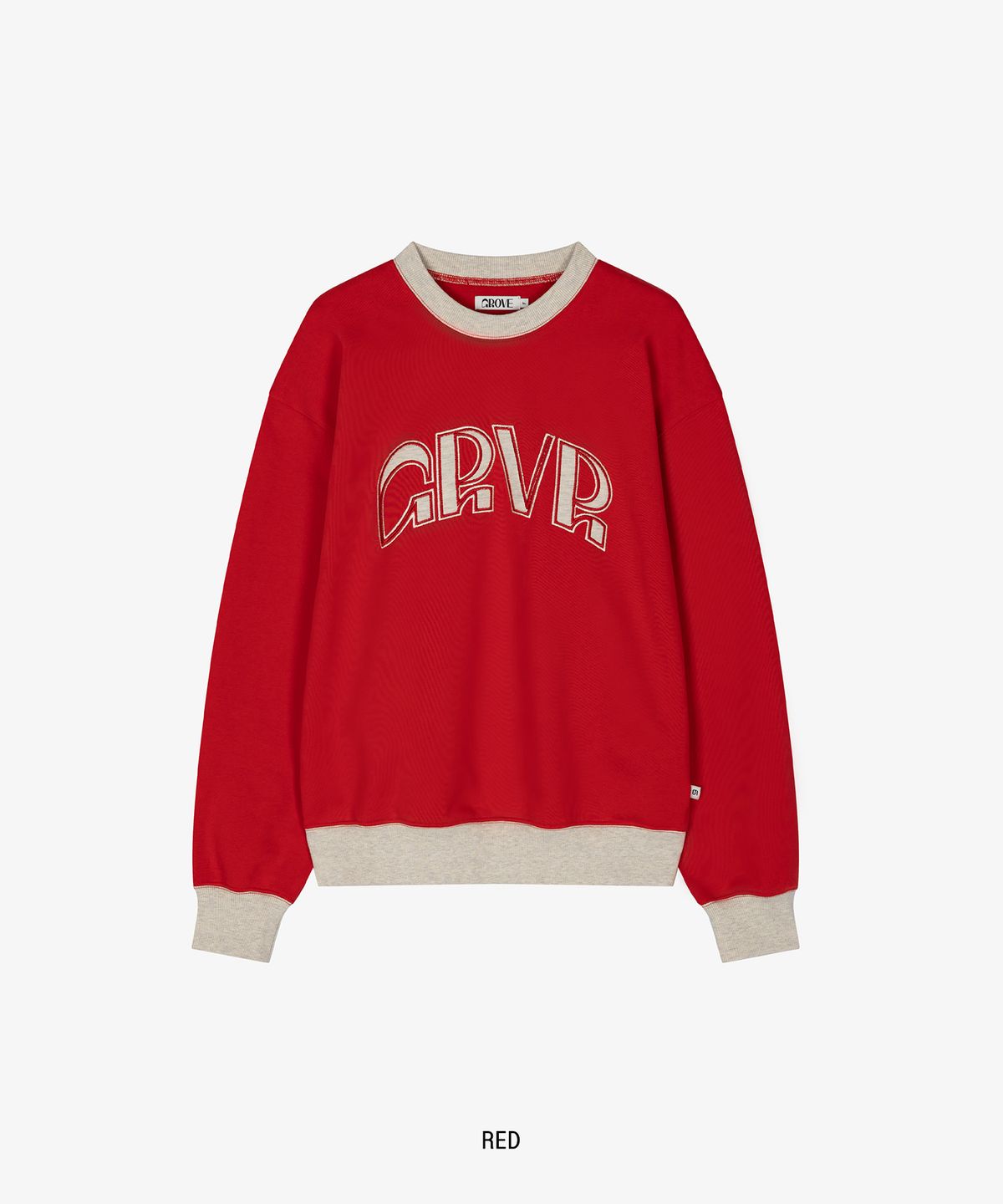 그로브(GROVE) GRVR COLOR SWEATSHIRT [3COLORS]