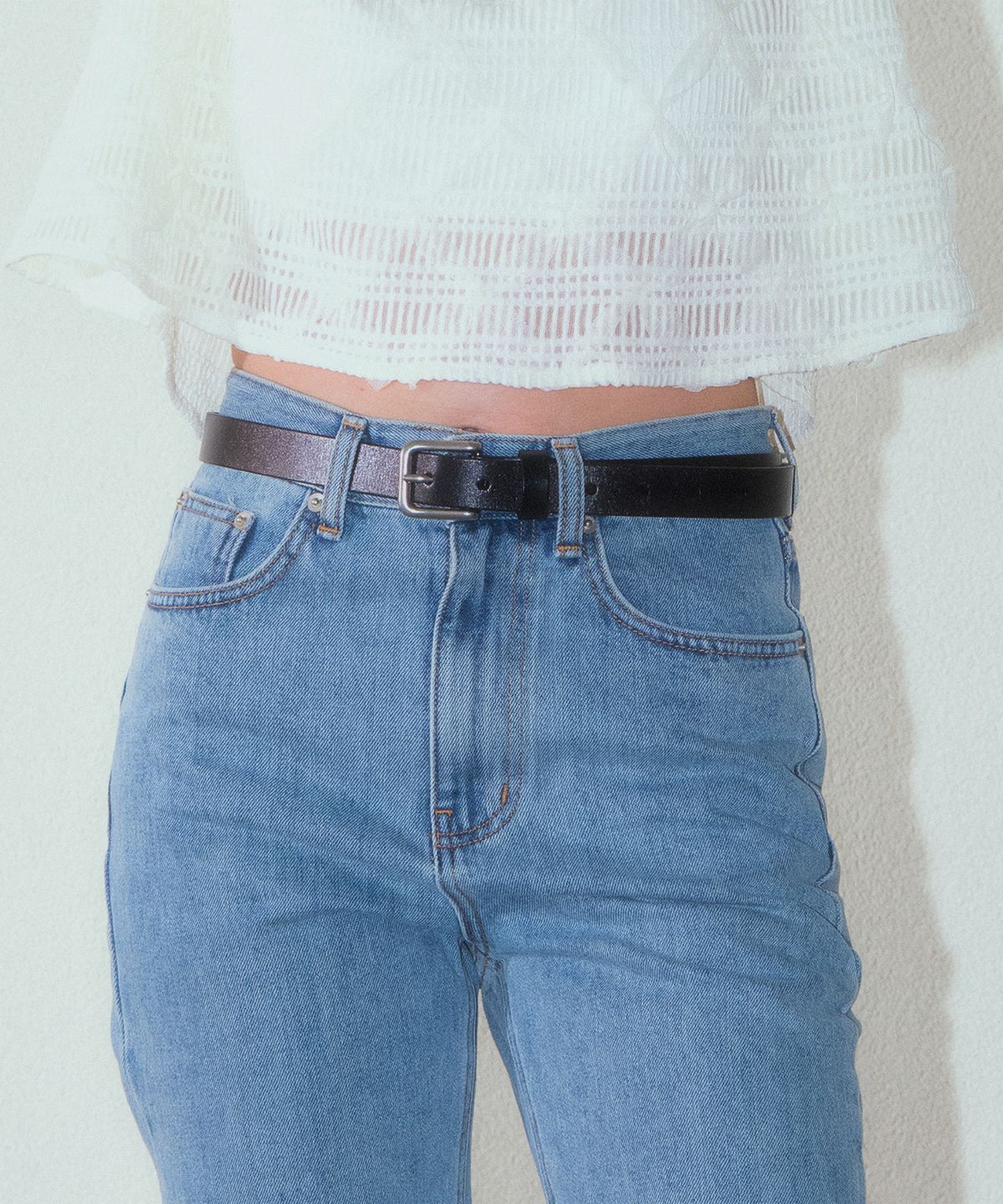하우스 오브 폰드(HOUSE OF POND) Full Grain Cow Leather Belt_Black
