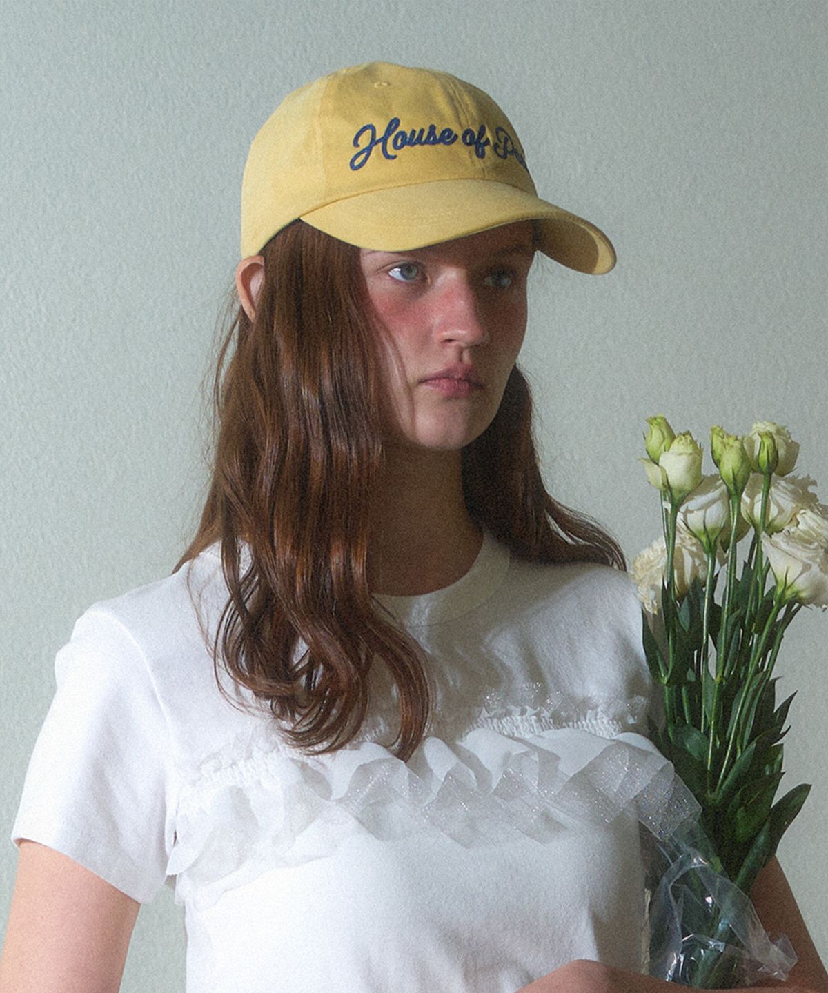 하우스 오브 폰드(HOUSE OF POND) Chain Logo Ball Cap_Yellow