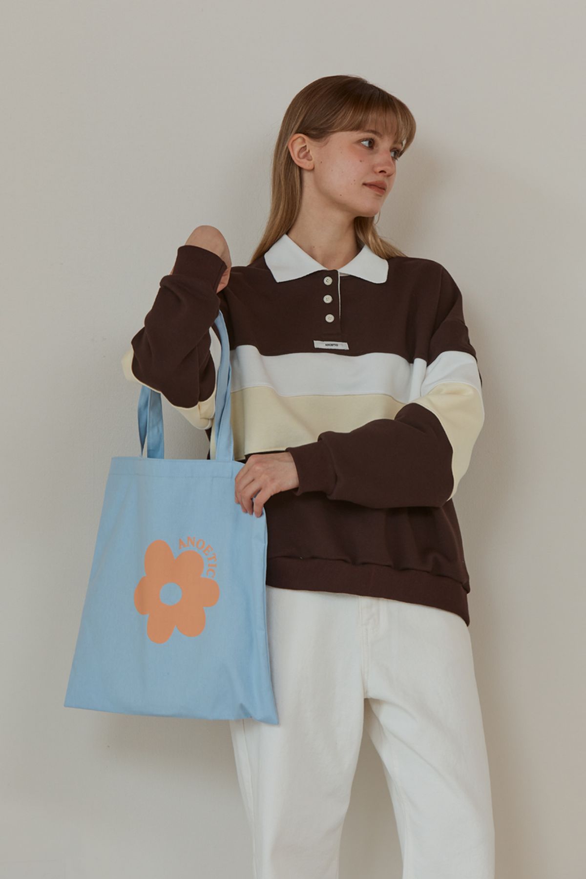 아노에틱(ANOETIC) ANC FLOWER ECO BAG_BLUE