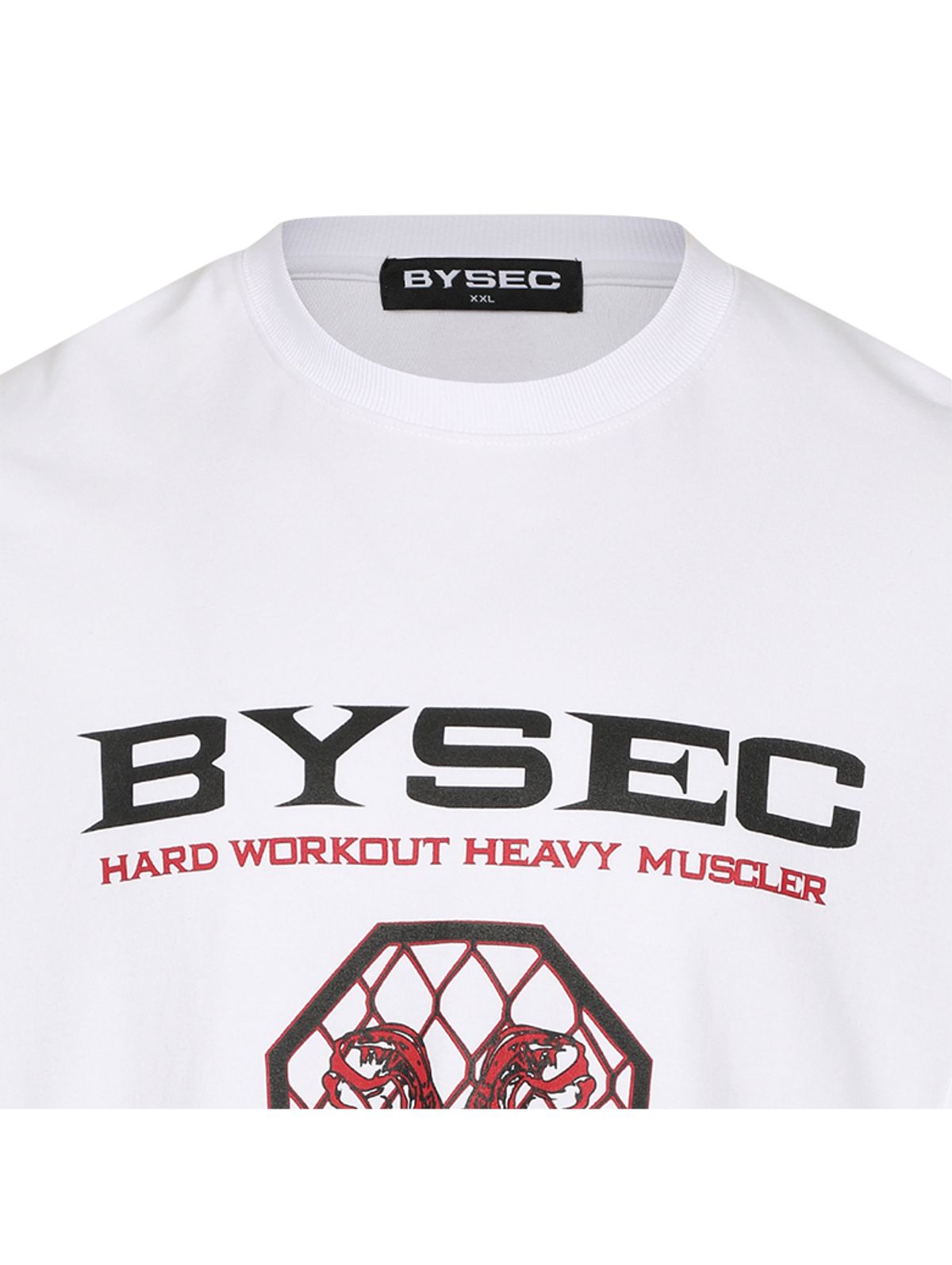 바이젝(BYSEC) 특양면 MMA 오버핏 반팔 티셔츠_2Color