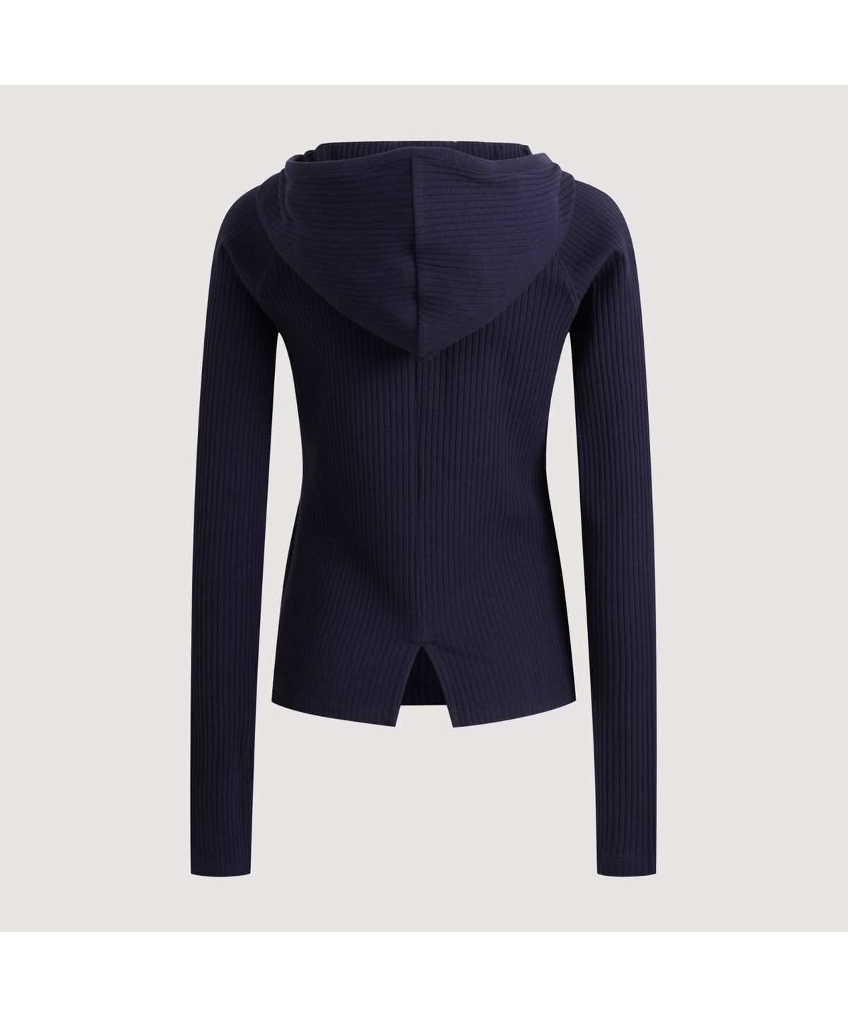 럭키슈에뜨(LUCKY CHOUETTE) Embroidered Point Rib Hooded T-shirt (navy)_LFTAS25125NYX
