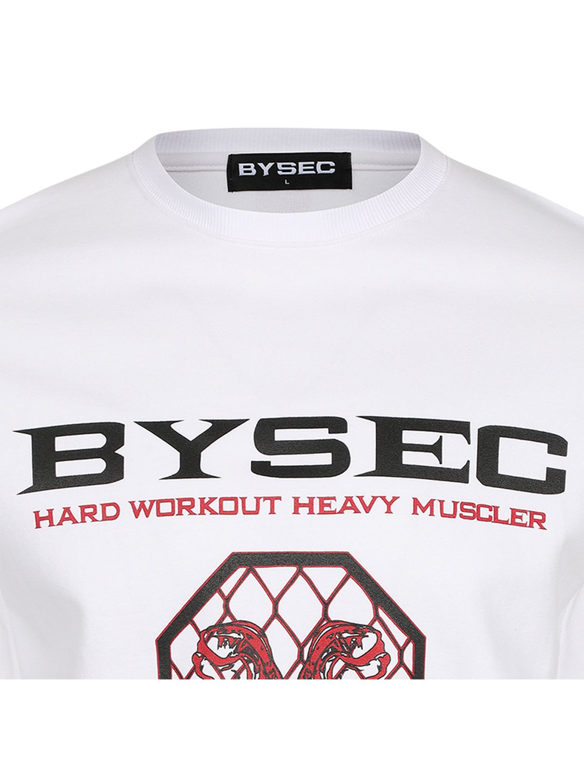 바이젝(BYSEC) 특양면 MMA 머슬핏 반팔 티셔츠_2Color