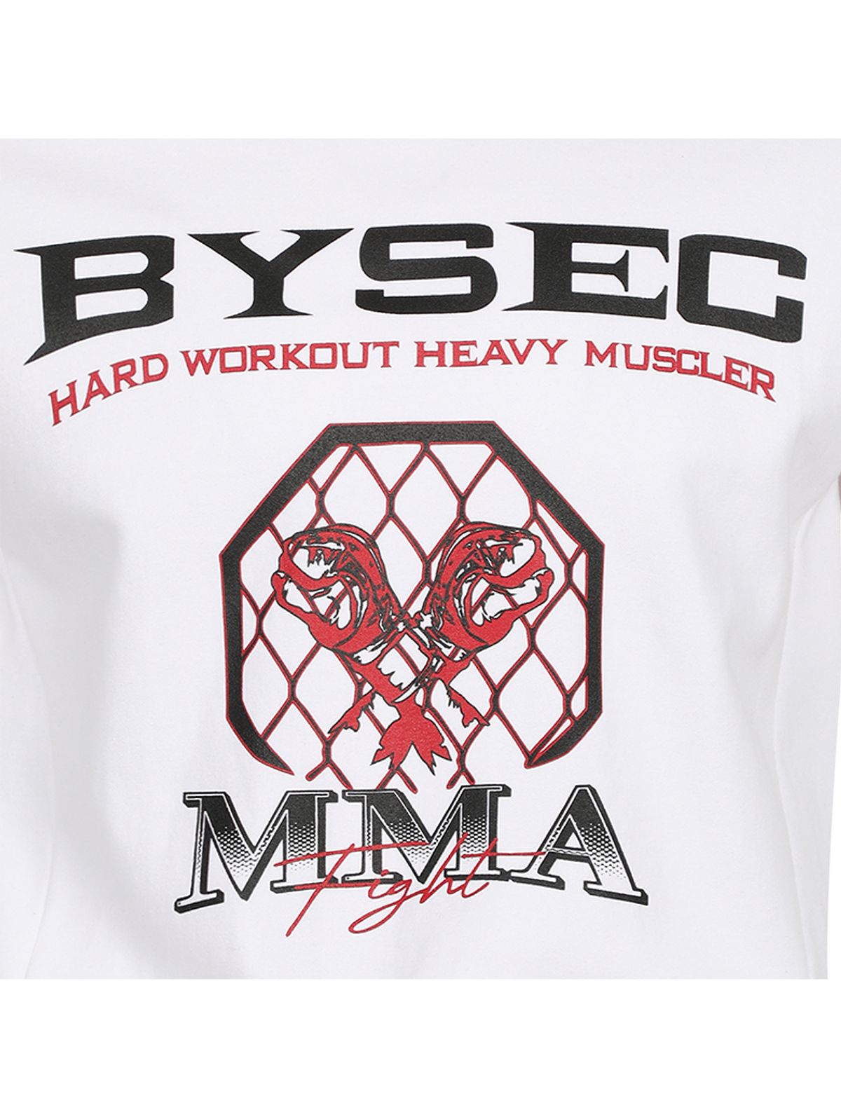 바이젝(BYSEC) 특양면 MMA 머슬핏 반팔 티셔츠_2Color