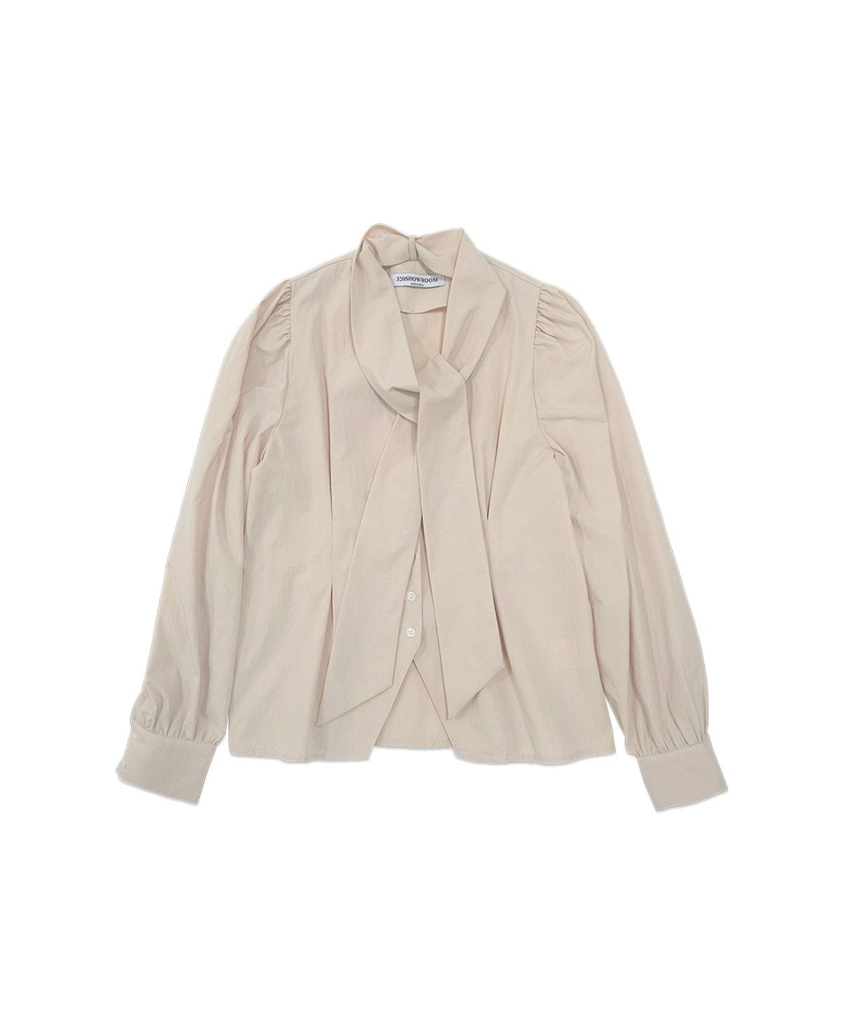 320쇼룸(320SHOWROOM) Ever Tie Blouse(타이 탈부착) Beige