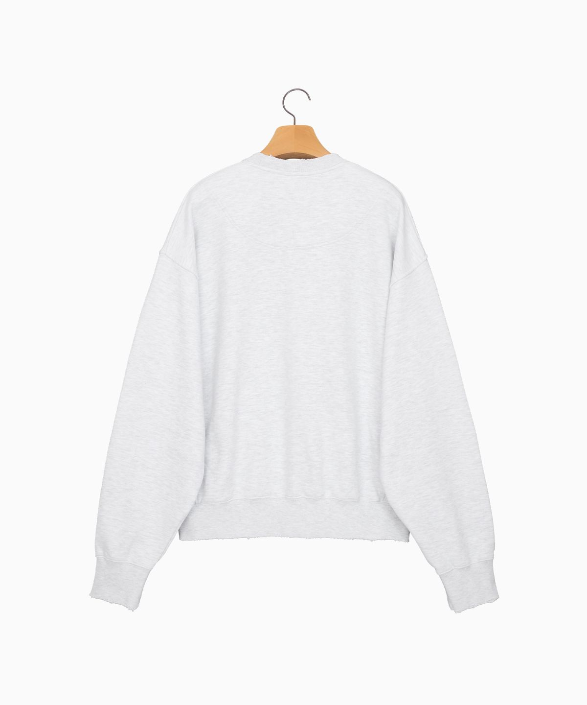 노앙(NOHANT) LONELY/LOVELY DAMAGE SWEATSHIRT ASH GRAY