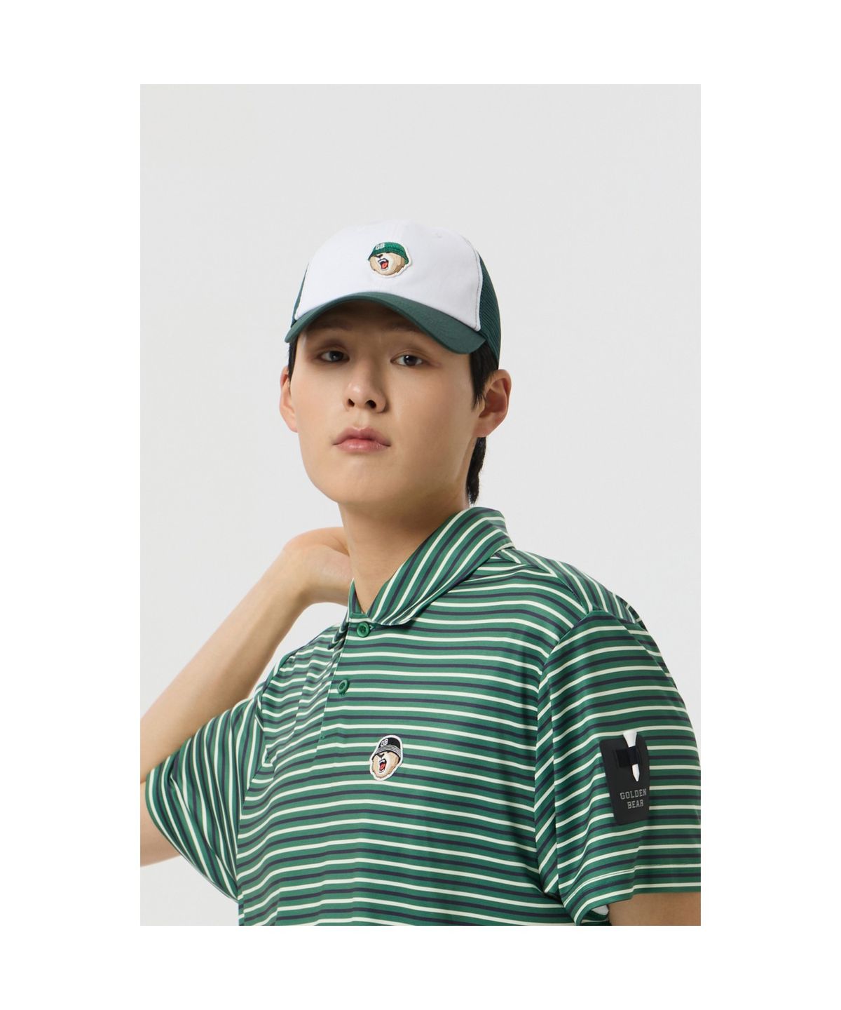 골든베어(GOLDEN BEAR) Trucker Mesh Cap_G6RAX25341GRX