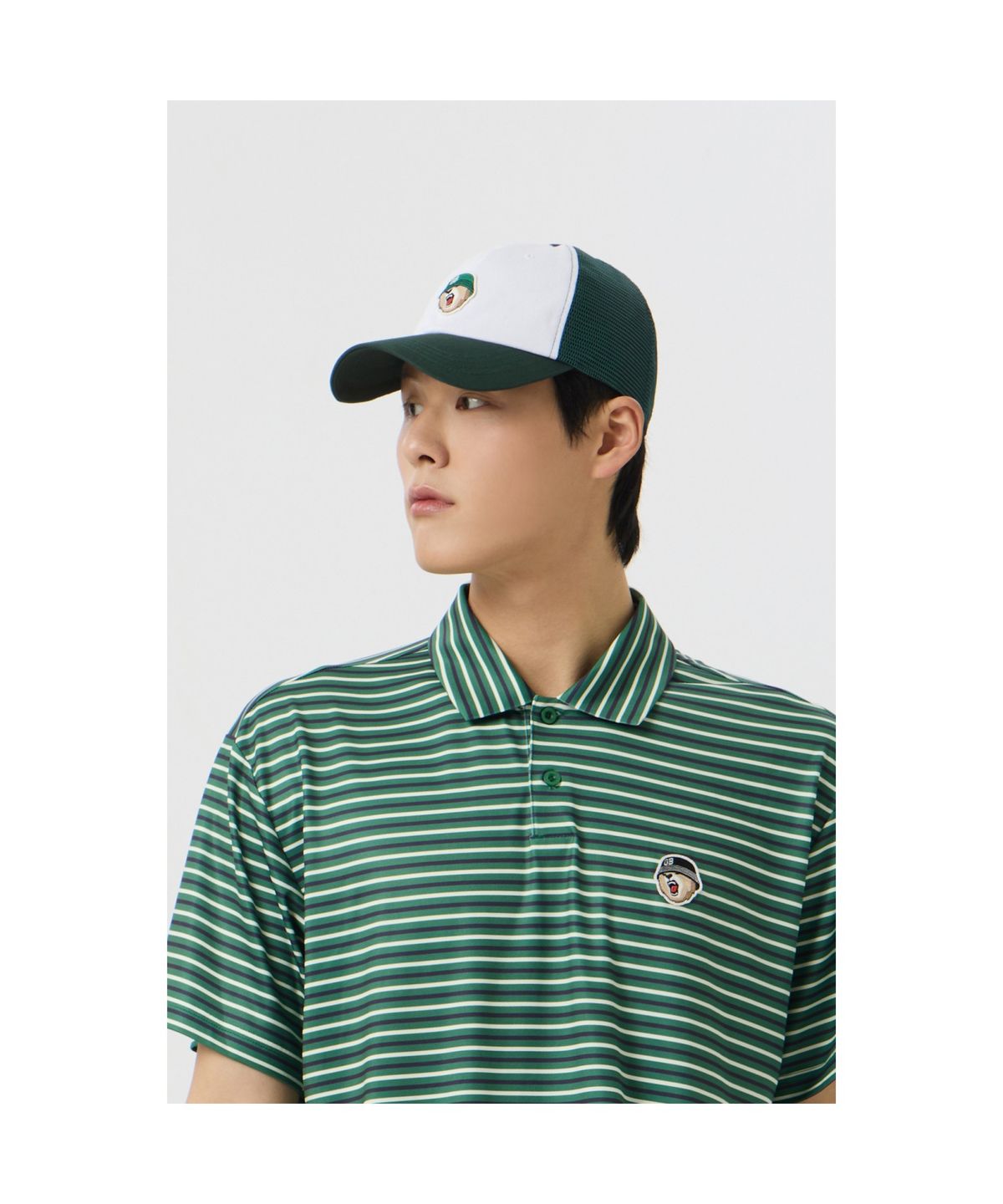 골든베어(GOLDEN BEAR) Trucker Mesh Cap_G6RAX25341GRX