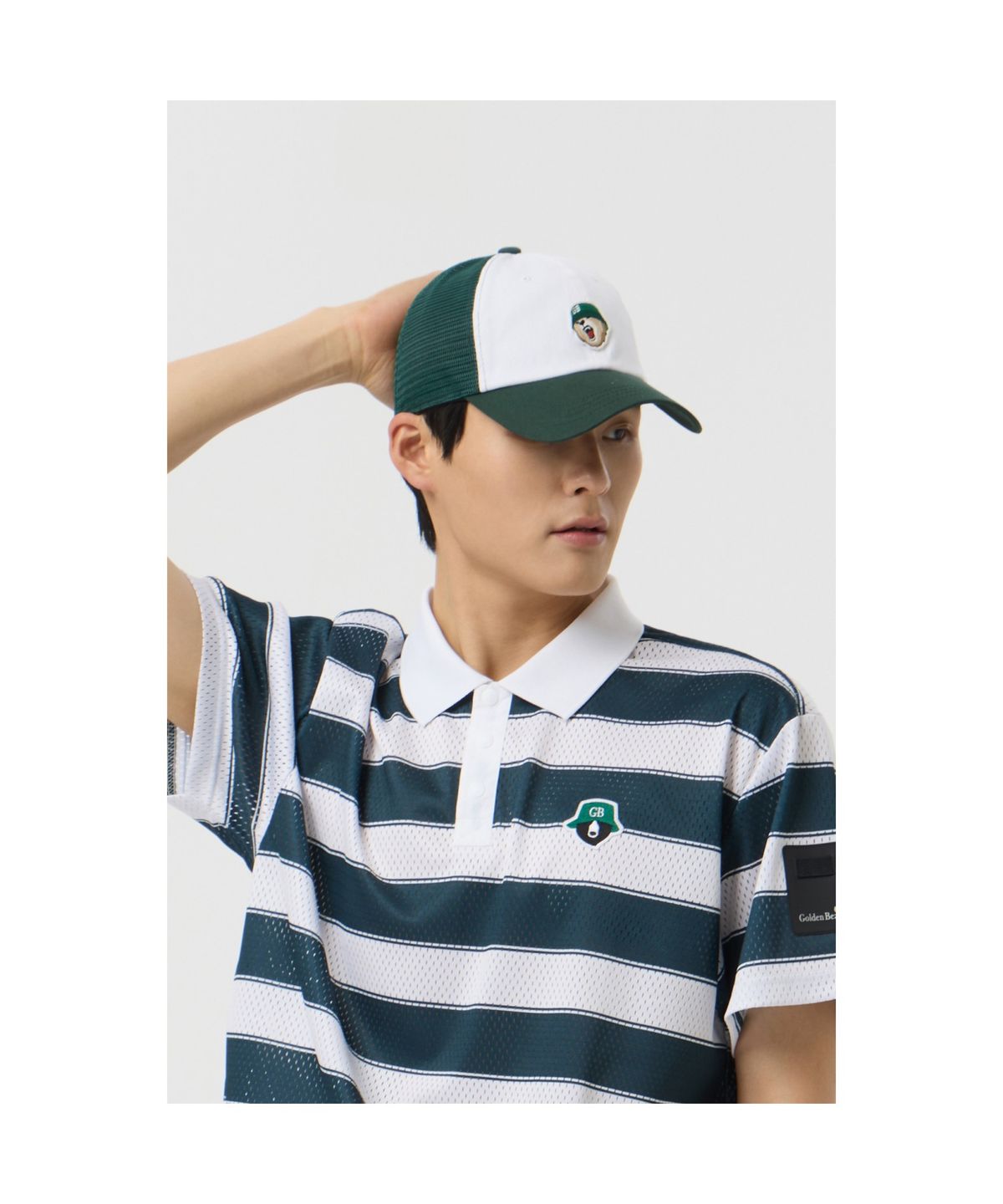 골든베어(GOLDEN BEAR) Trucker Mesh Cap_G6RAX25341GRX