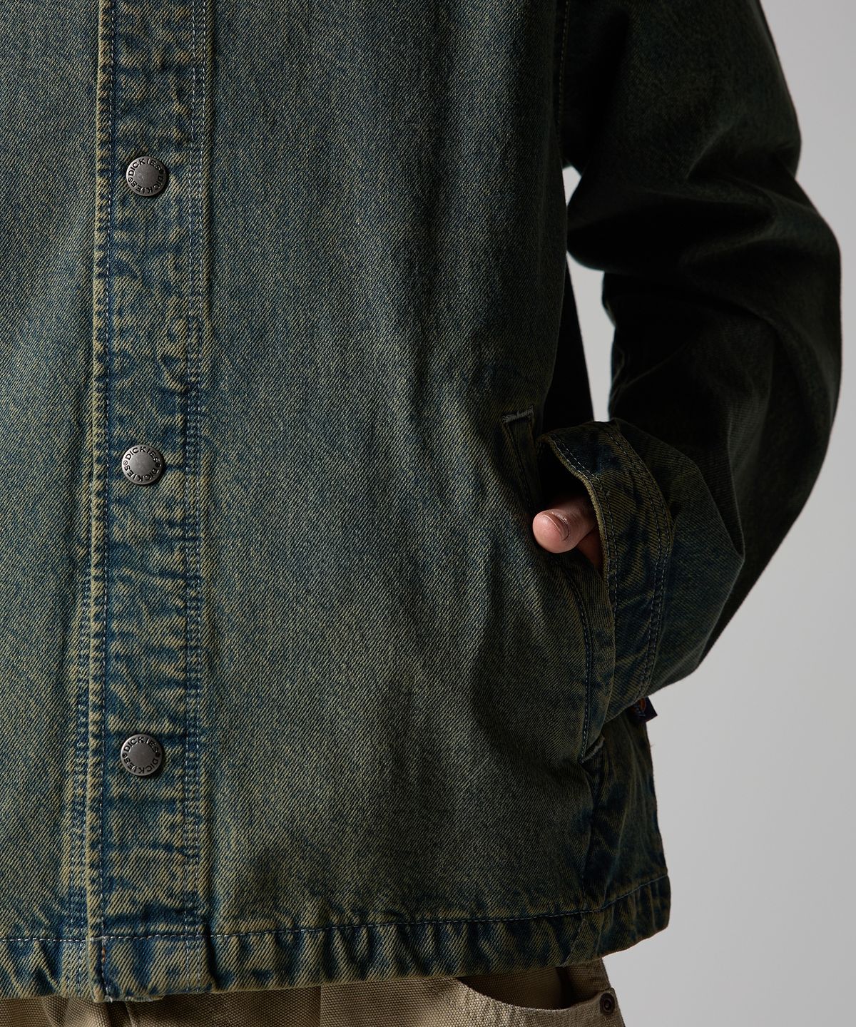 디키즈(DICKIES) 루이스타운 데님 재킷 Deep Green
